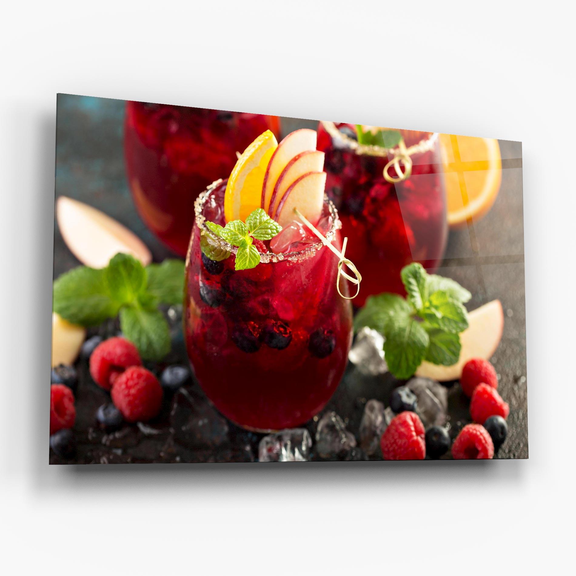 Tablou Sticla Berry Drink mockup 6