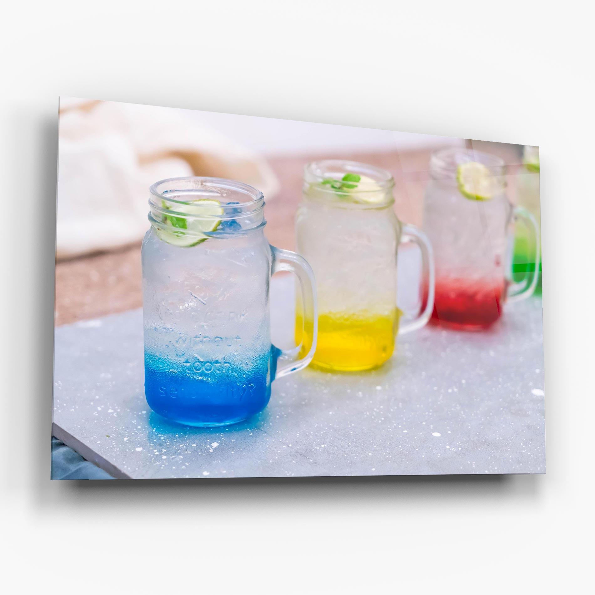 Tablou Sticla Colorful Italian Soda mockup 6