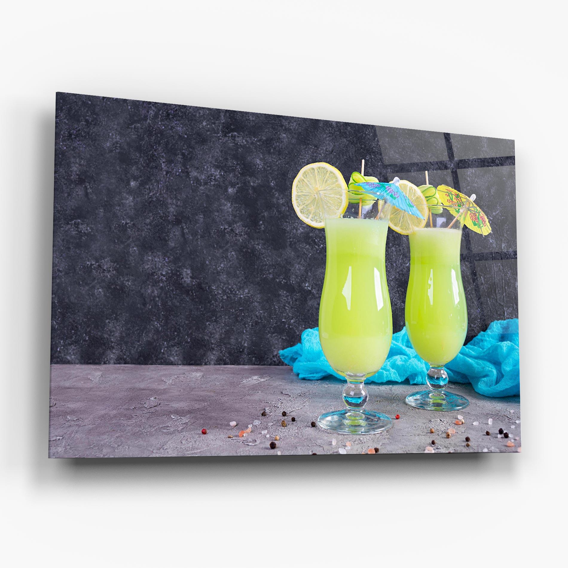 Tablou Sticla Fresh Cucumber Juice mockup 6