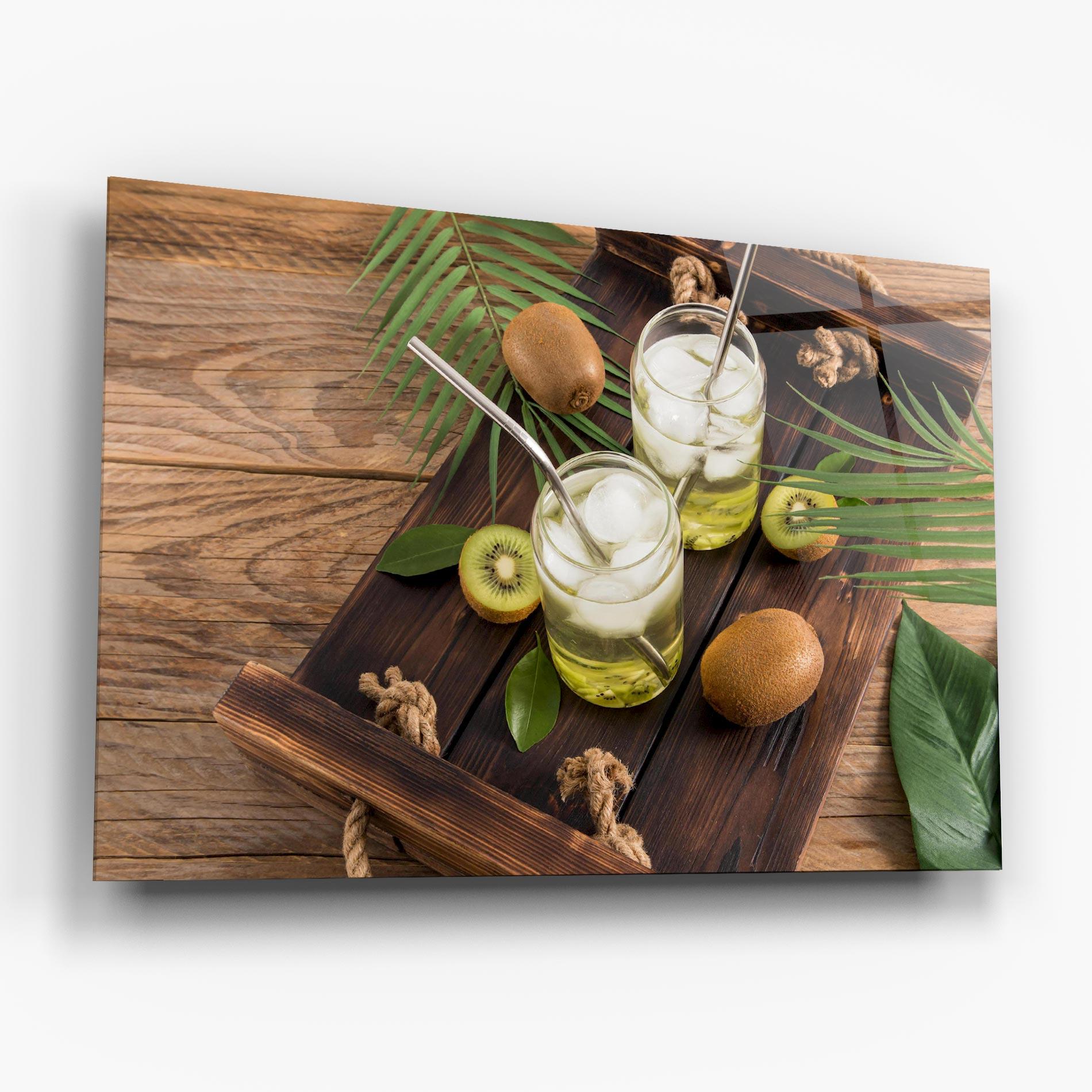 Tablou Sticla Kiwi Drinks mockup 6