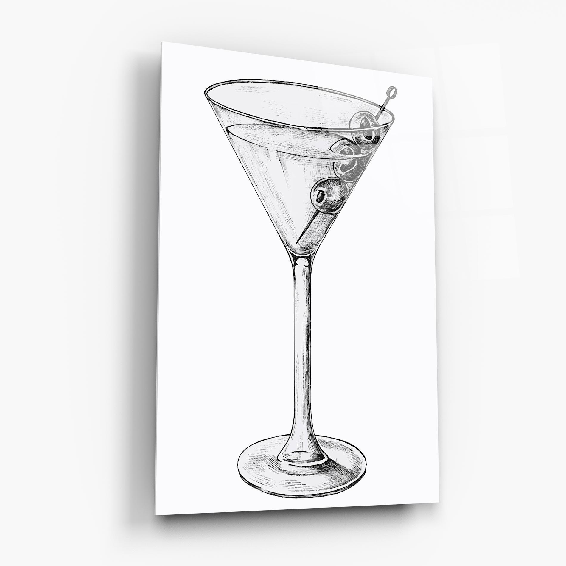 Tablou Sticla Hand Drawn Glass mockup 6