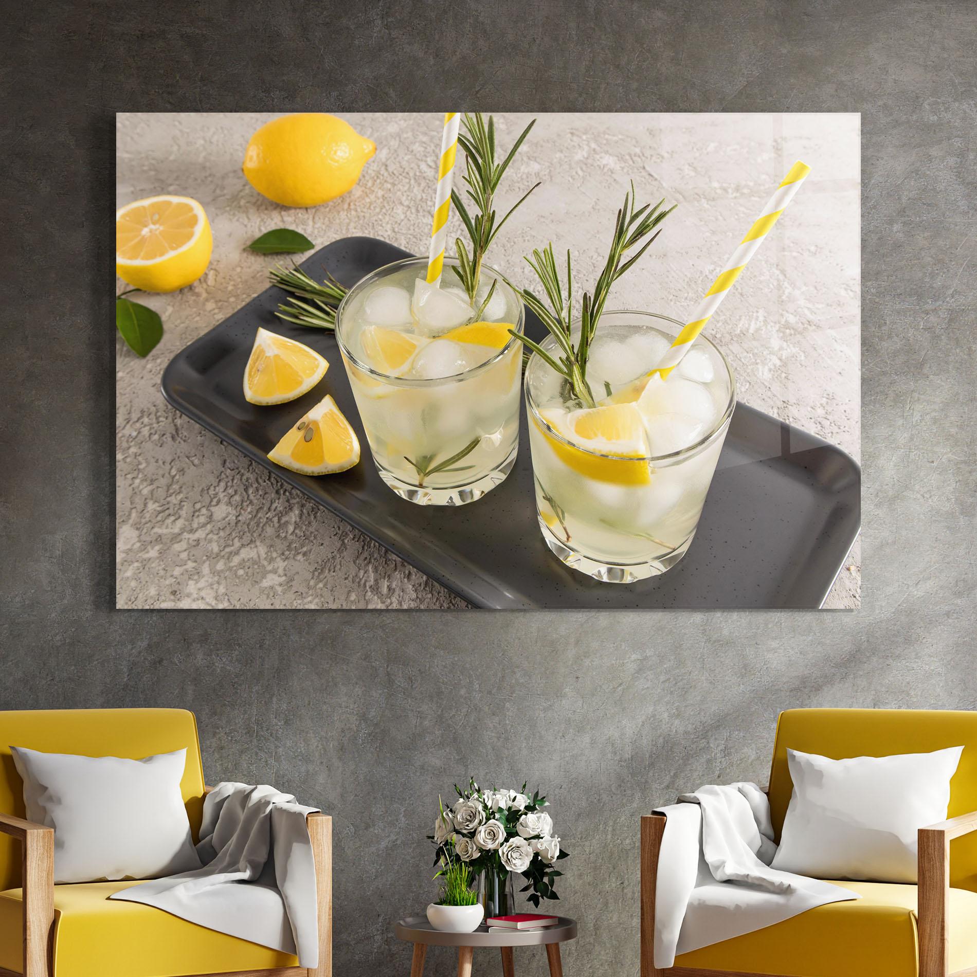 Tablou Sticla Fruit Vitamin Water mockup 4