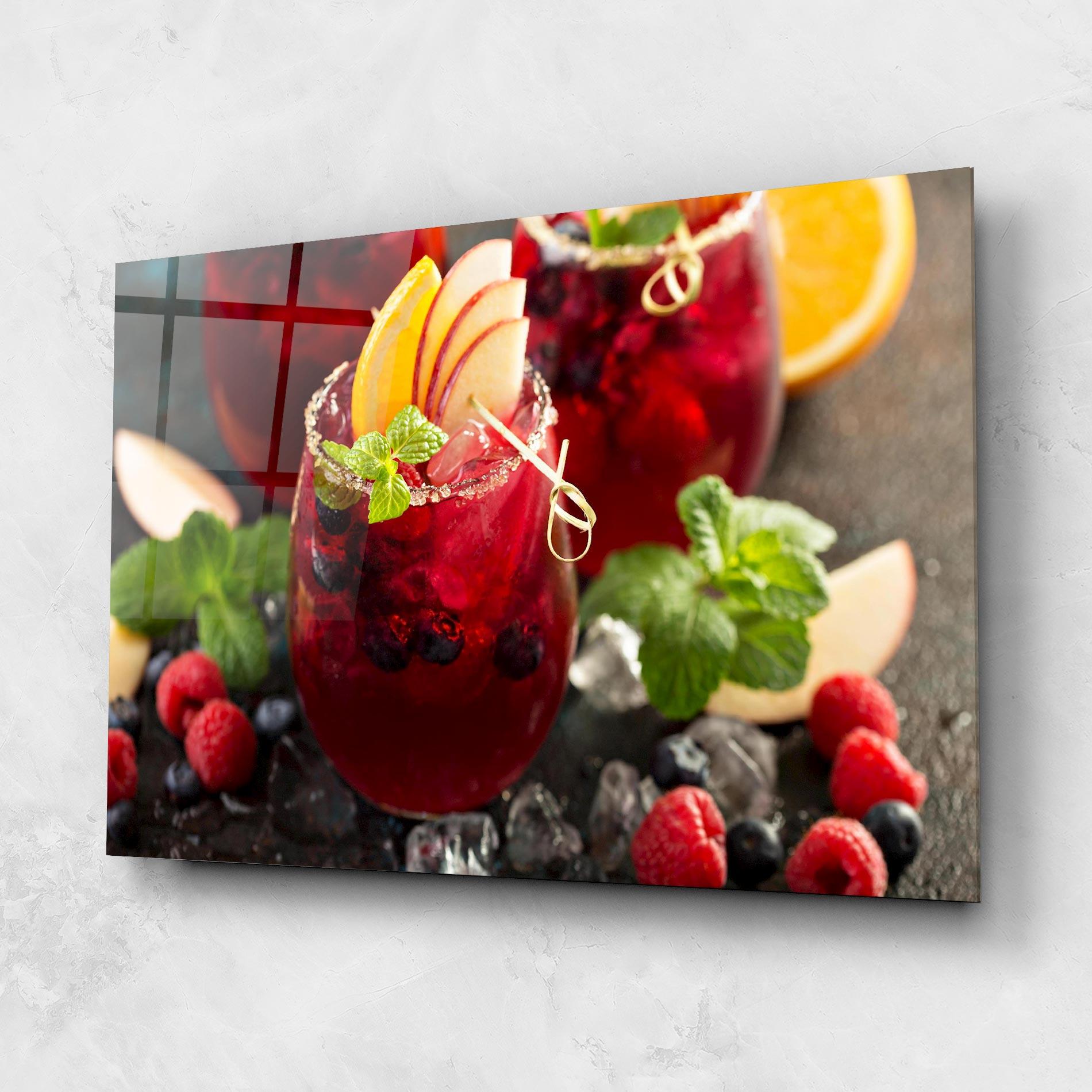 Tablou Sticla Berry Drink mockup 1