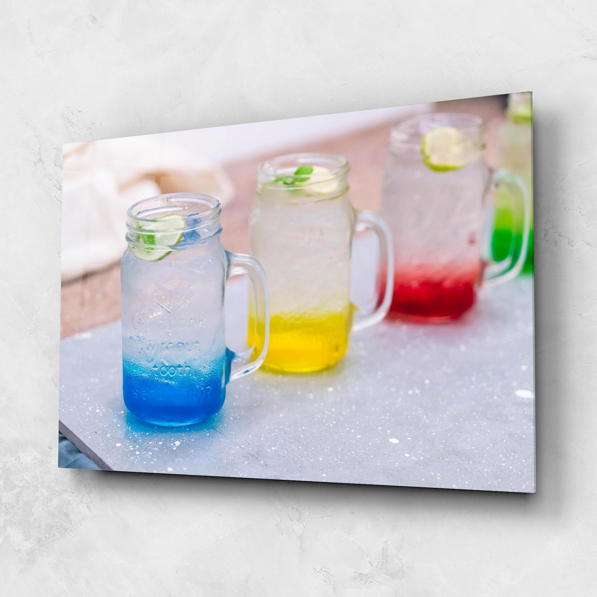 Tablou Sticla Colorful Italian Soda mockup 1