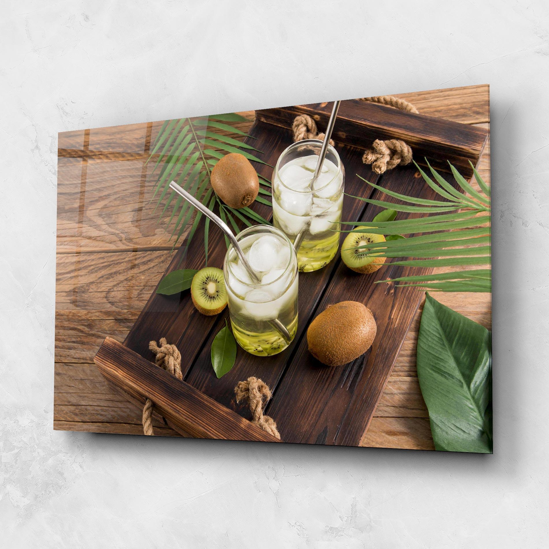 Tablou Sticla Kiwi Drinks mockup 1