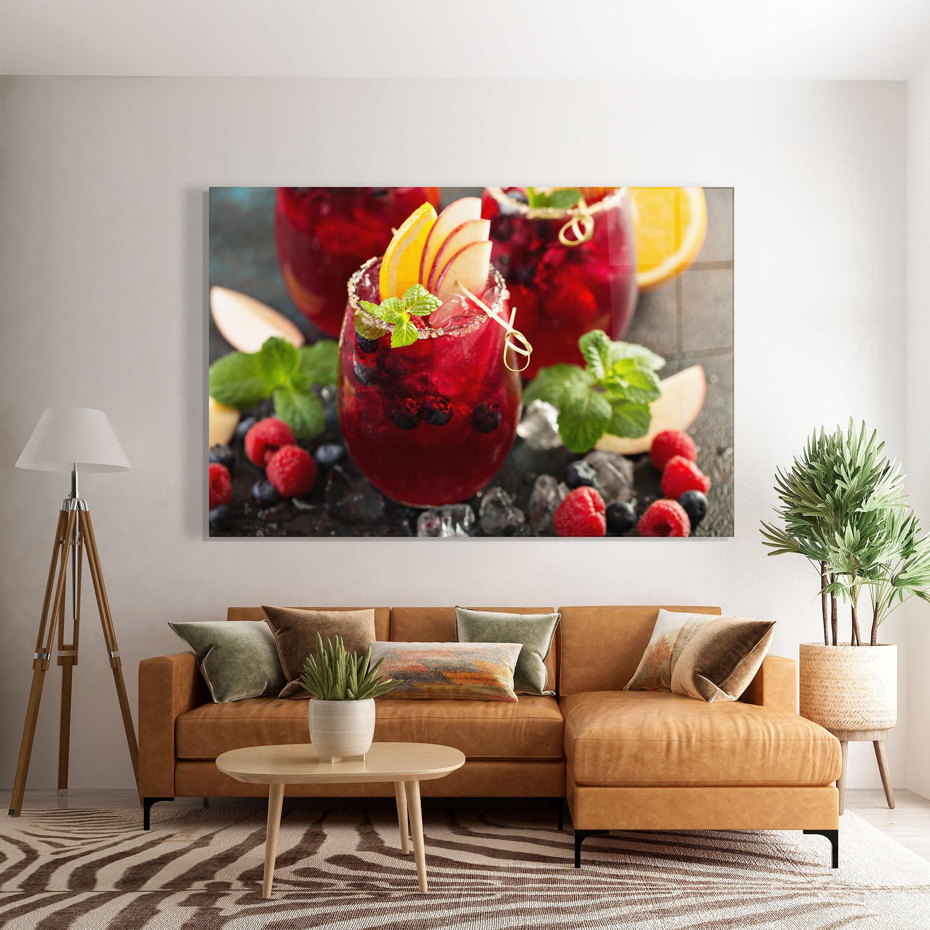 Tablou Sticla Berry Drink mockup 7