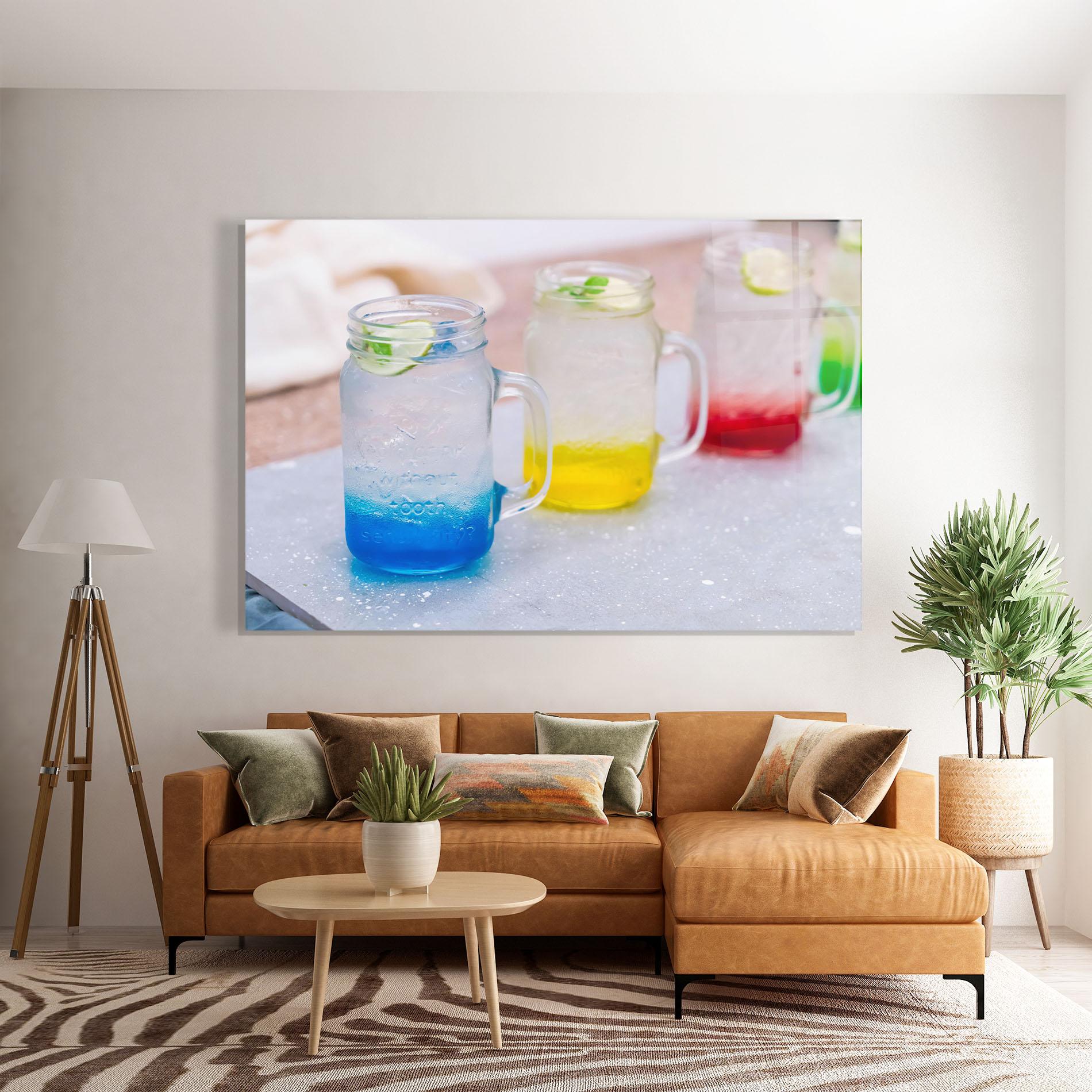 Tablou Sticla Colorful Italian Soda mockup 7