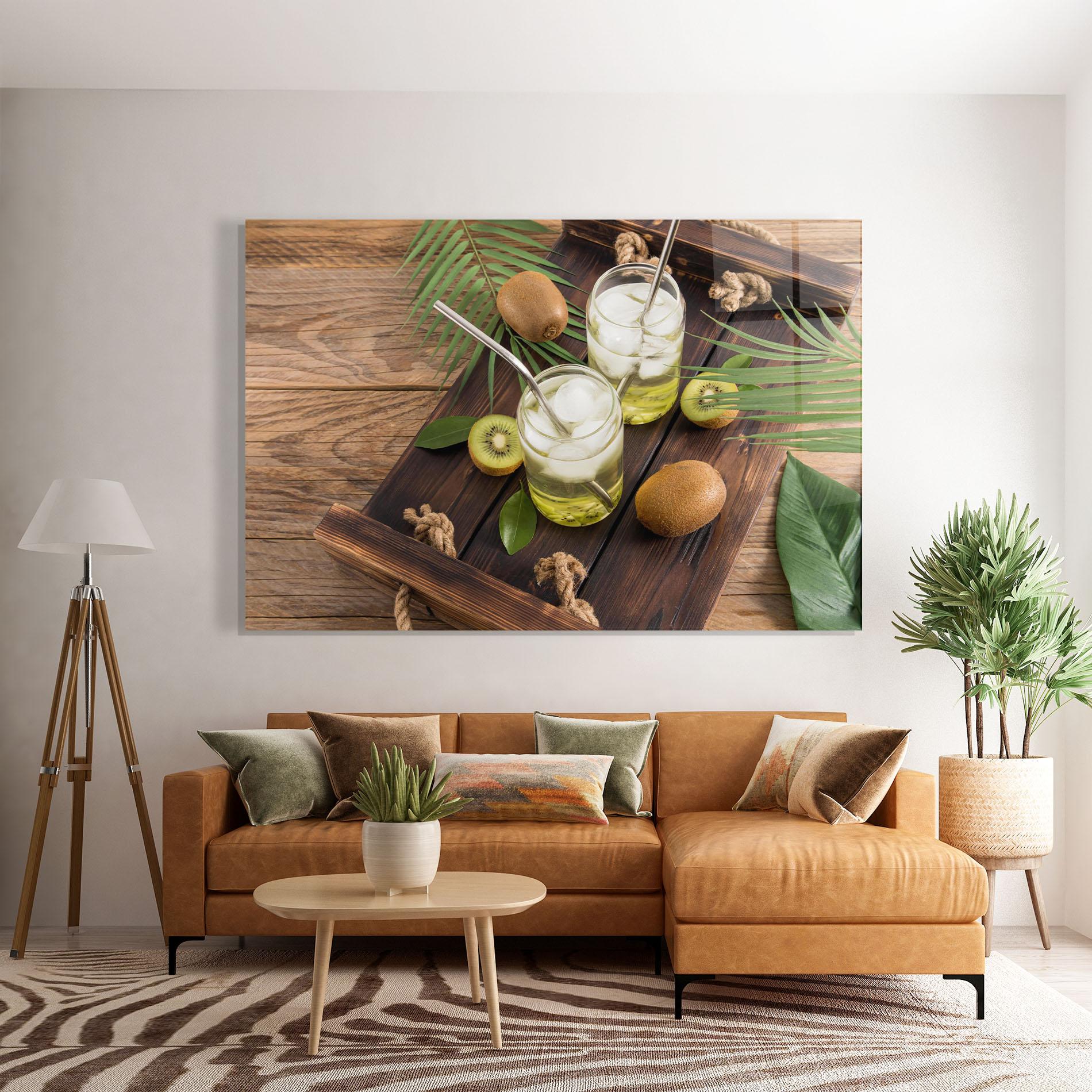 Tablou Sticla Kiwi Drinks mockup 7