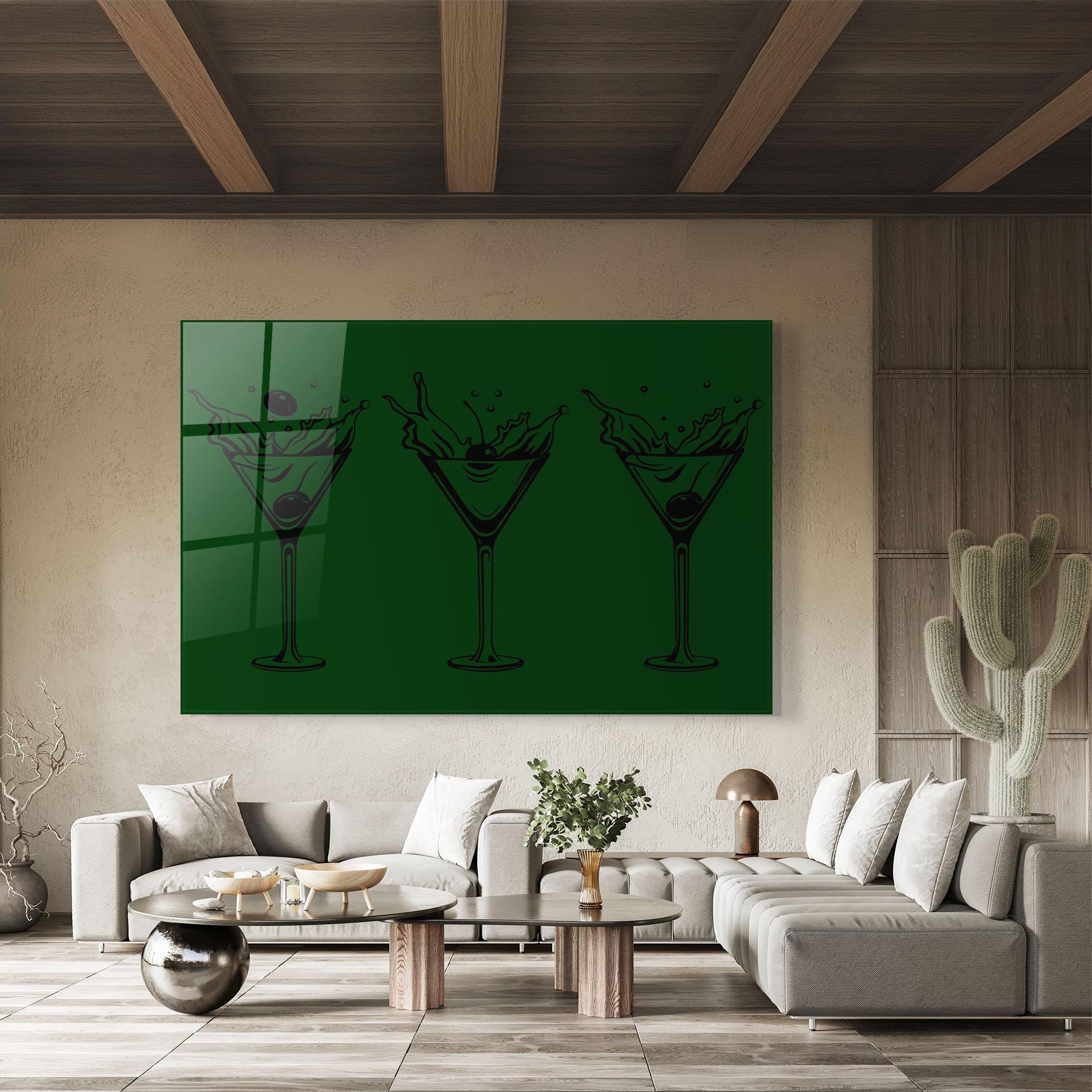 Tablou Sticla Green Drinks mockup 8