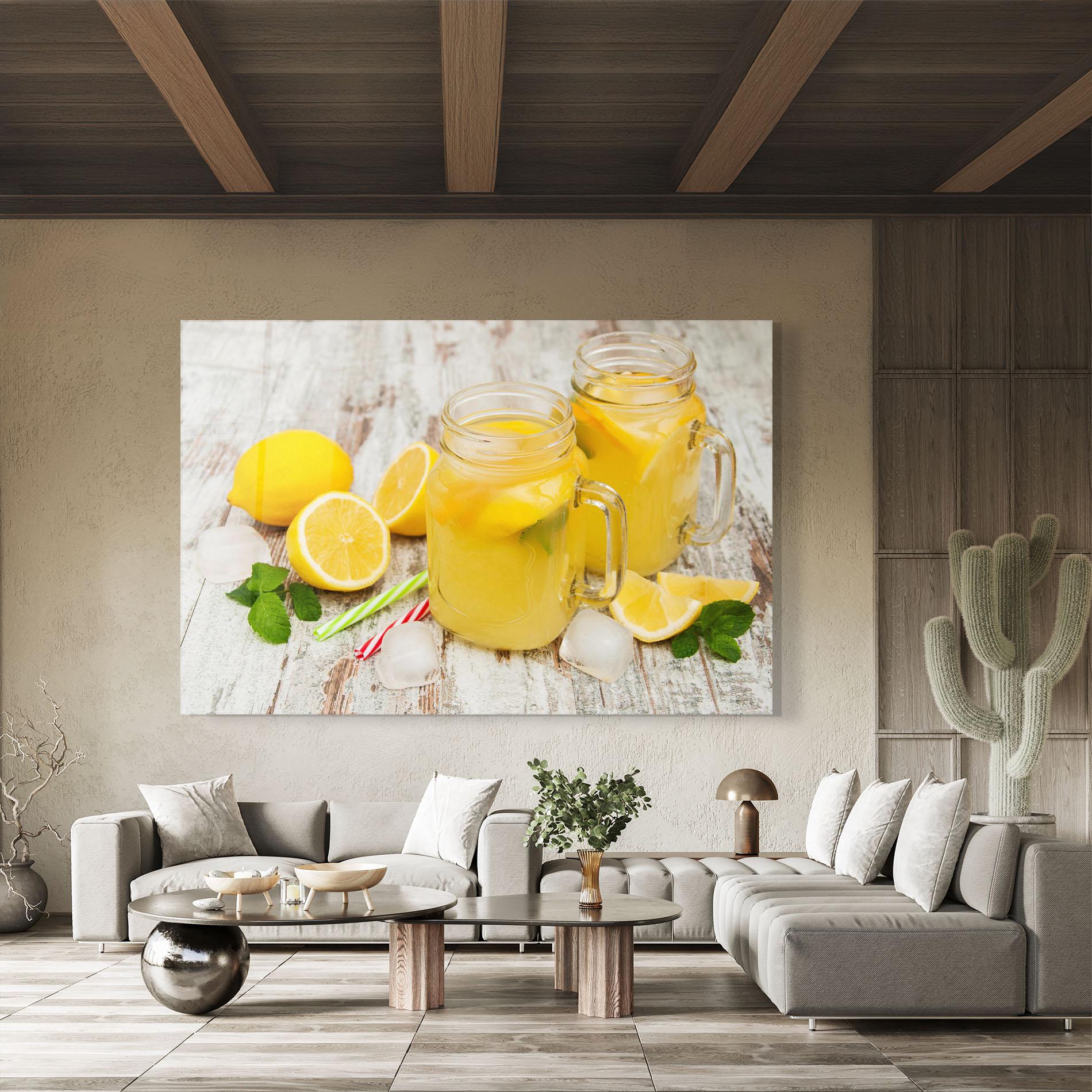 Tablou Sticla Jars With Lemonade mockup 8