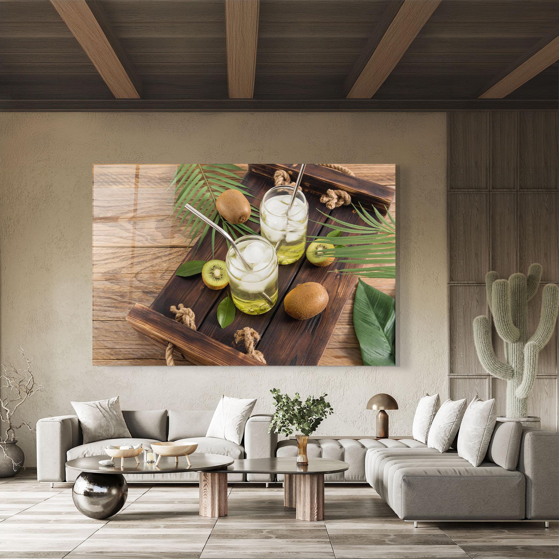 Tablou Sticla Kiwi Drinks mockup 8