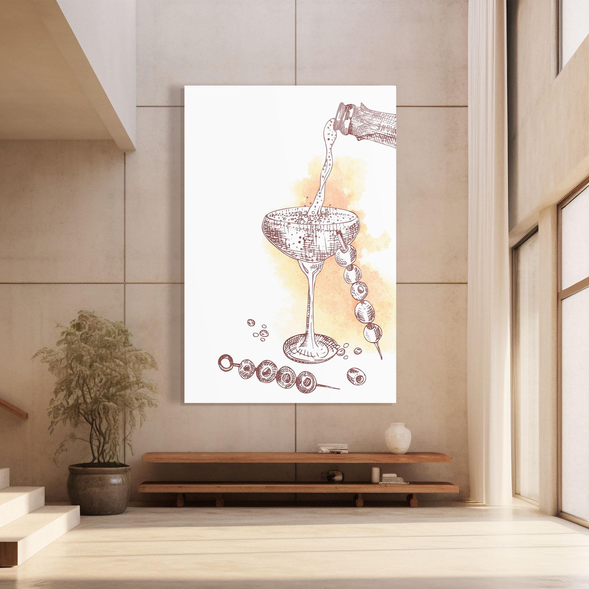 Tablou Sticla Cocktail mockup 8