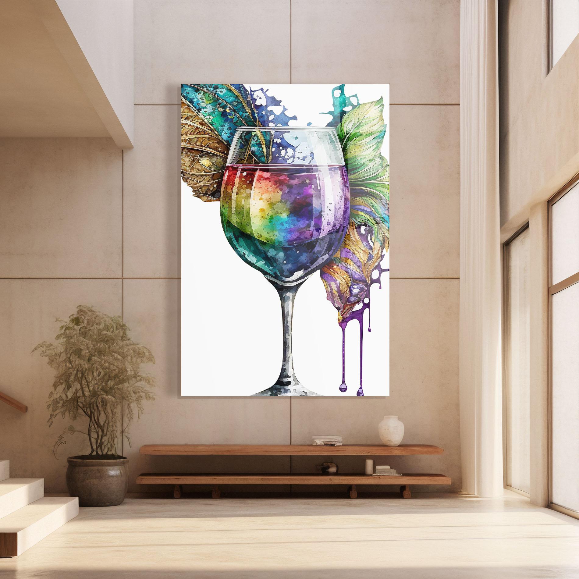 Tablou Sticla Colorful Drink mockup 8