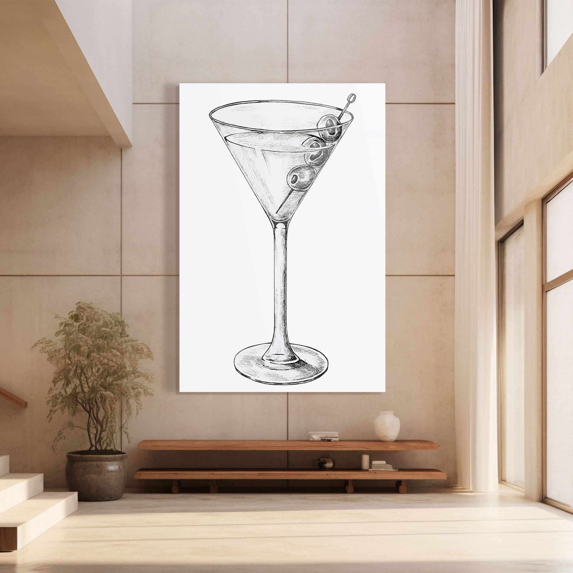 Hand Drawn Glass mockup 8