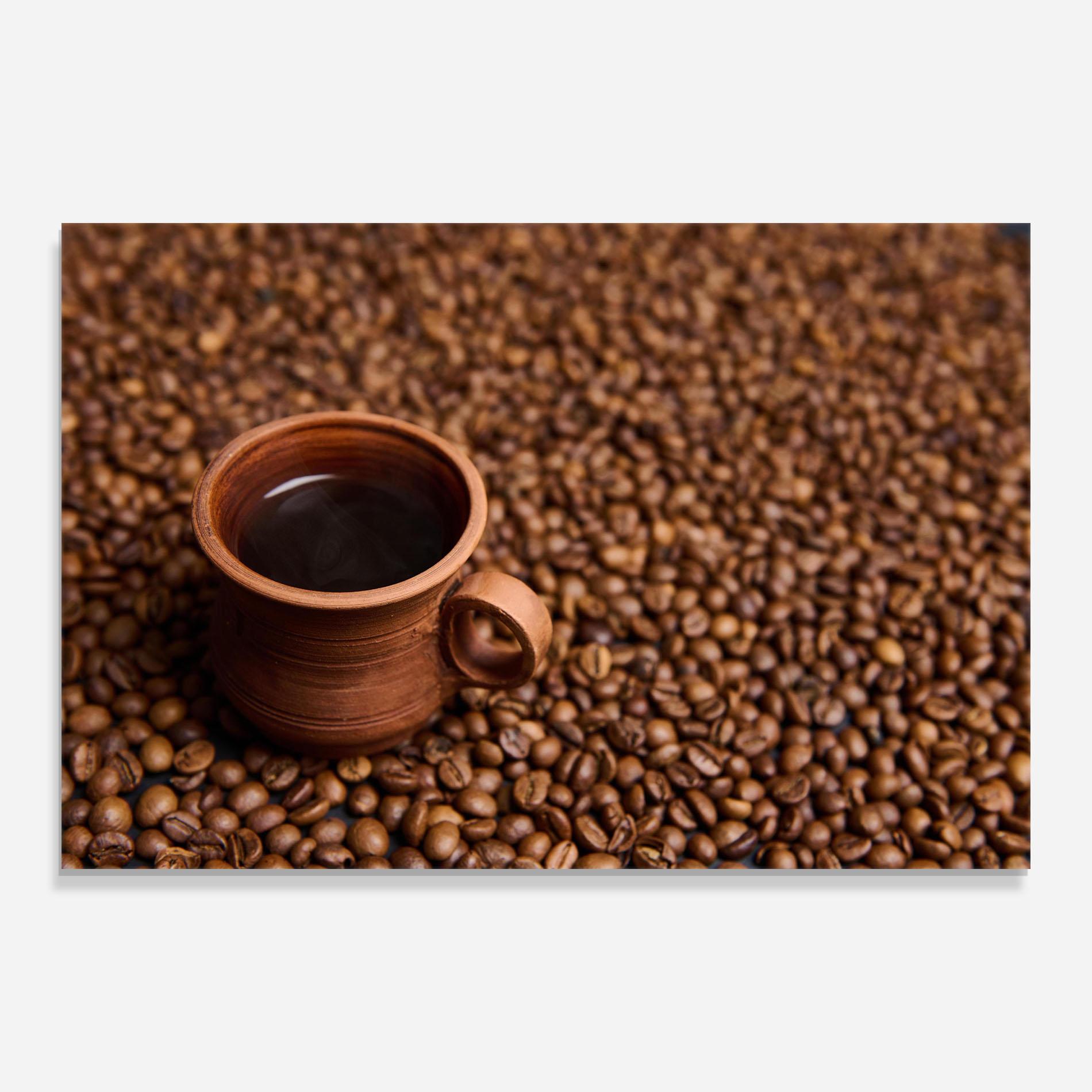 Tablou Sticla Clay Coffee Cup mockup 0