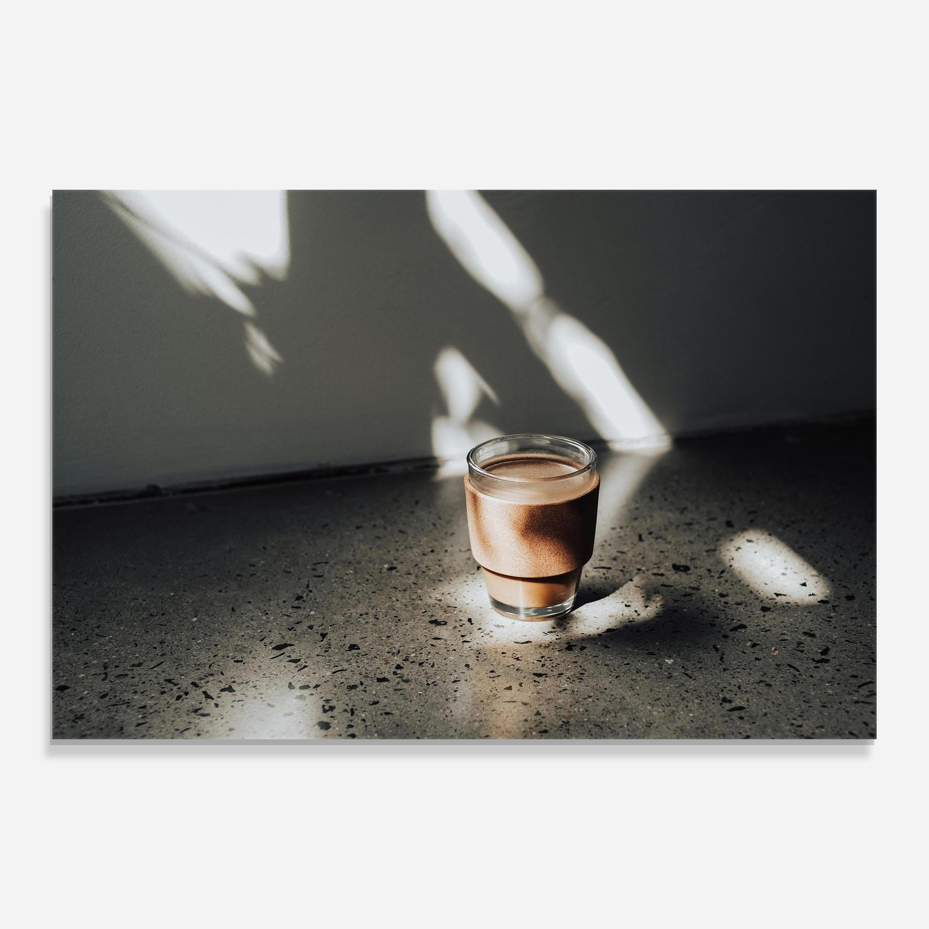 Tablou Sticla Coffee In The Sun mockup 0