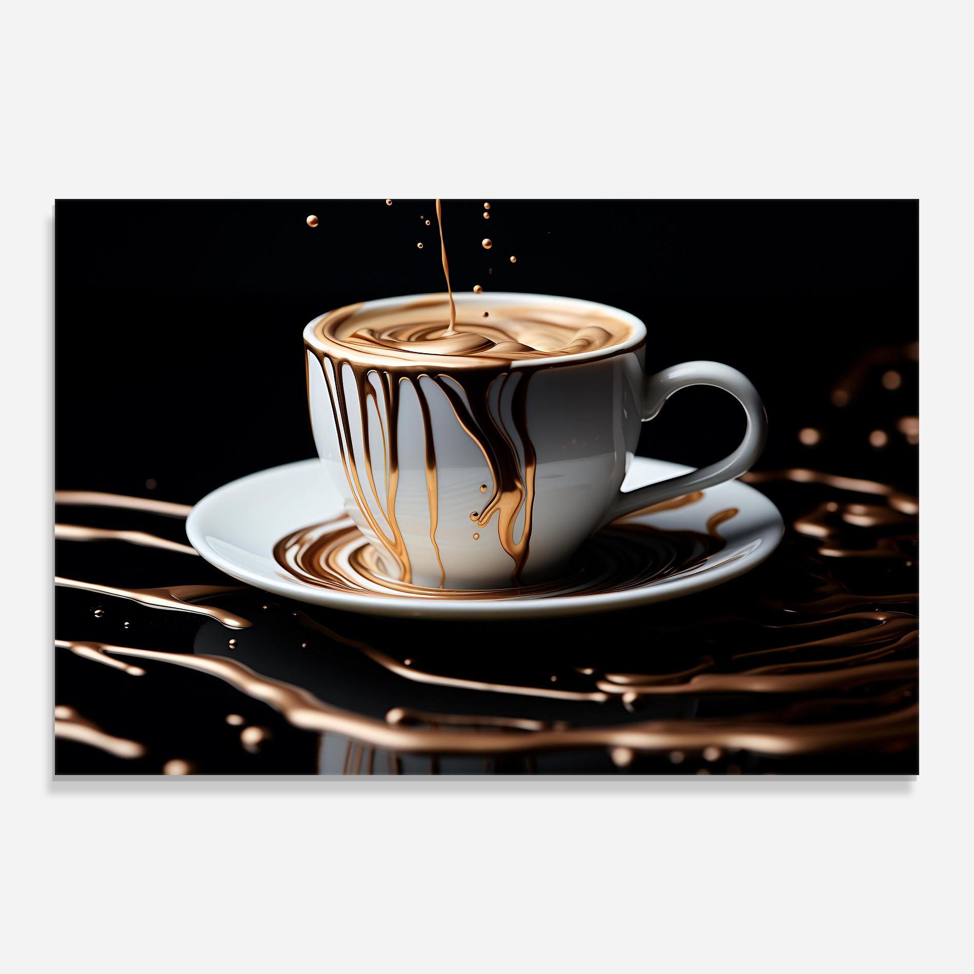 Tablou Sticla Cold Coffee Drink mockup 0