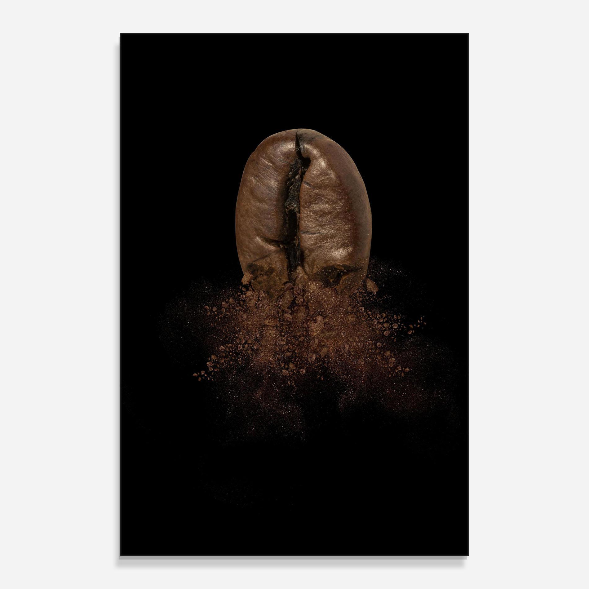 Tablou Sticla Coffee Bean Explosion mockup 0