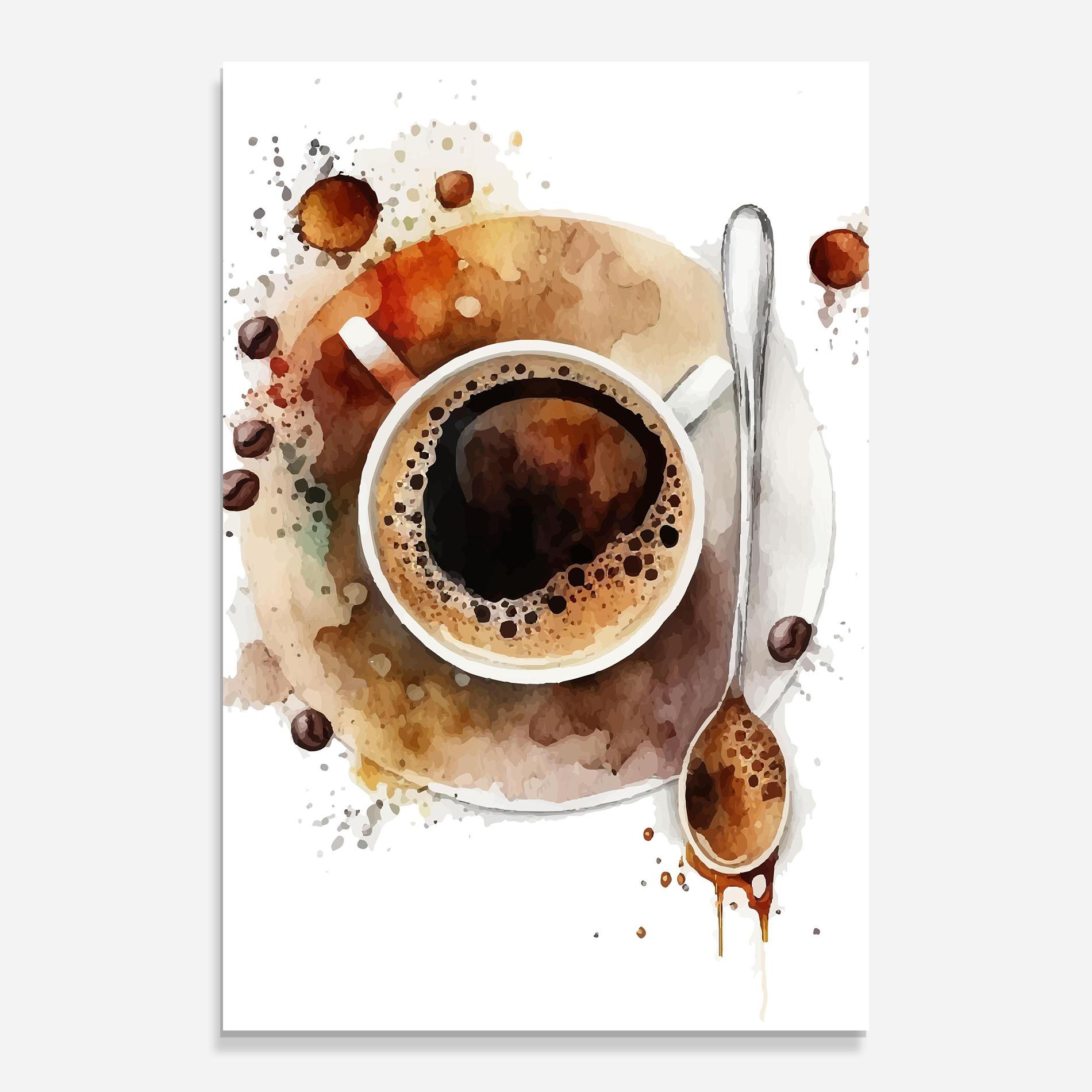 Tablou Sticla Coffee Liquid mockup 0