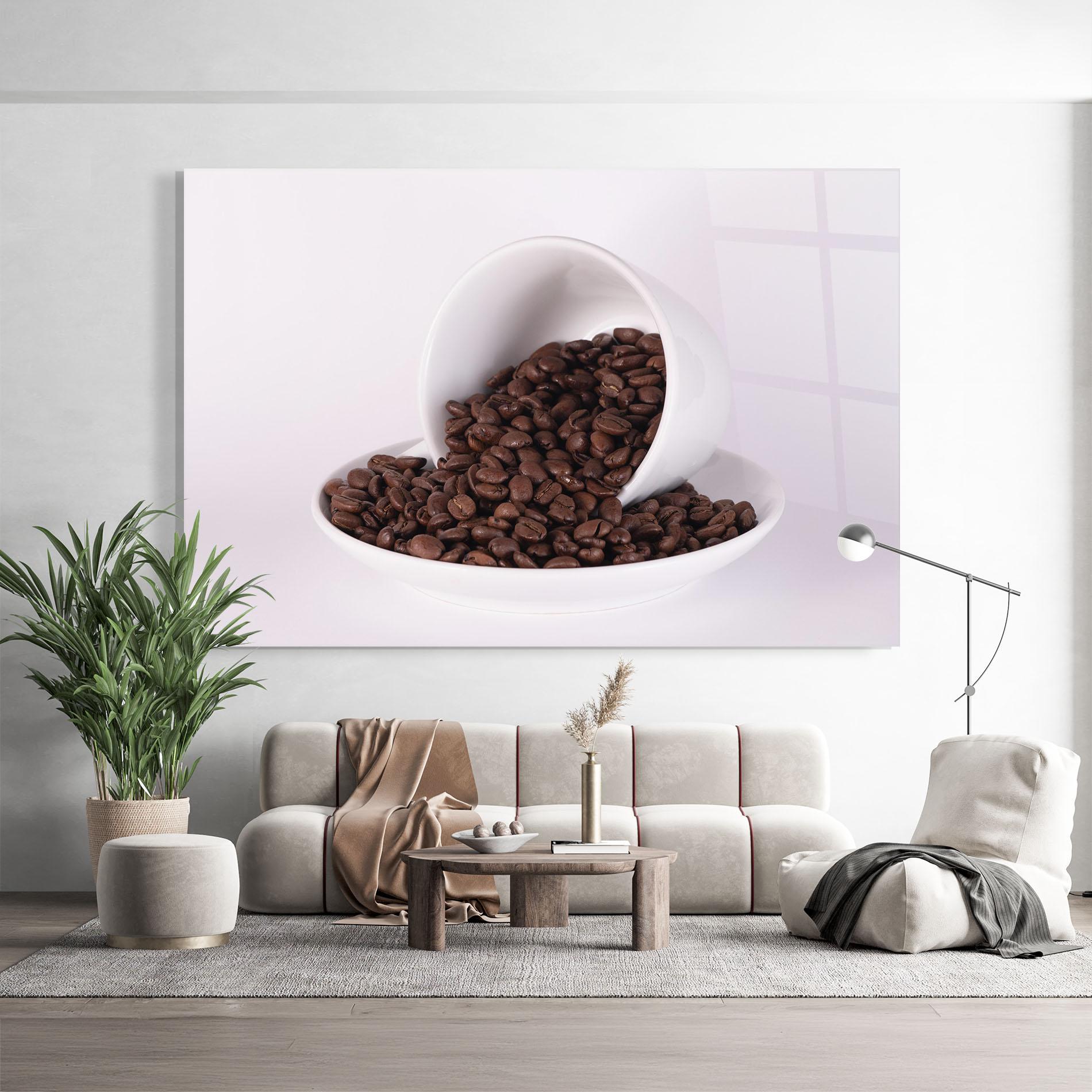 Tablou Sticla Bowl Of Coffee mockup 9