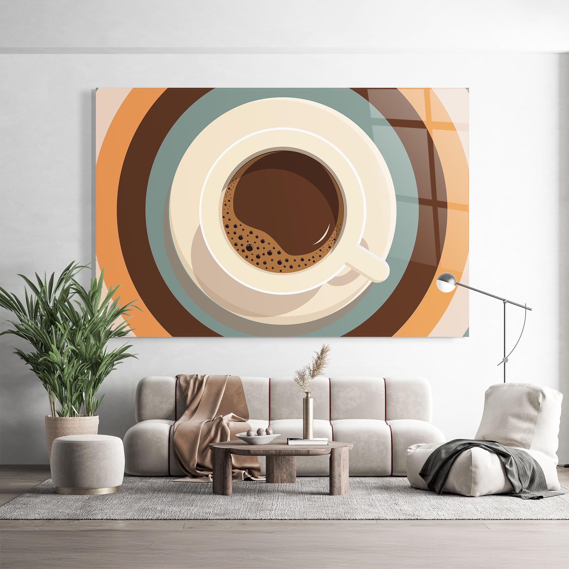 Tablou Sticla Coffee Cup mockup 9
