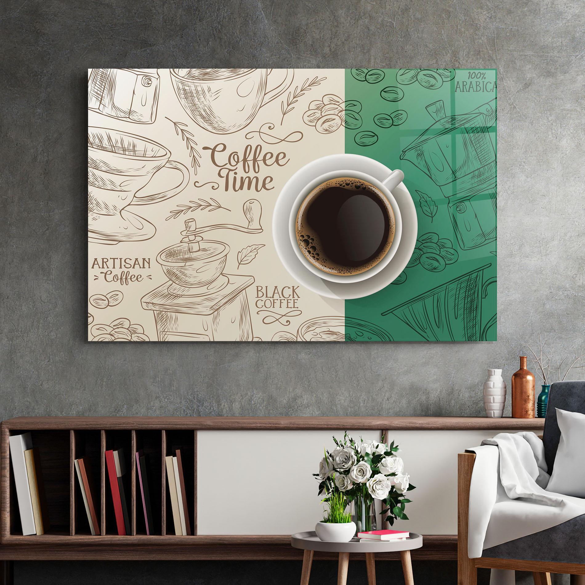 Tablou Sticla Artisan Coffee mockup 2