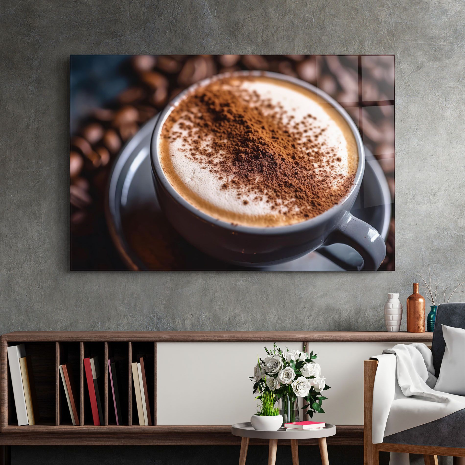 Cappuccino Coffee Close Up mockup 2