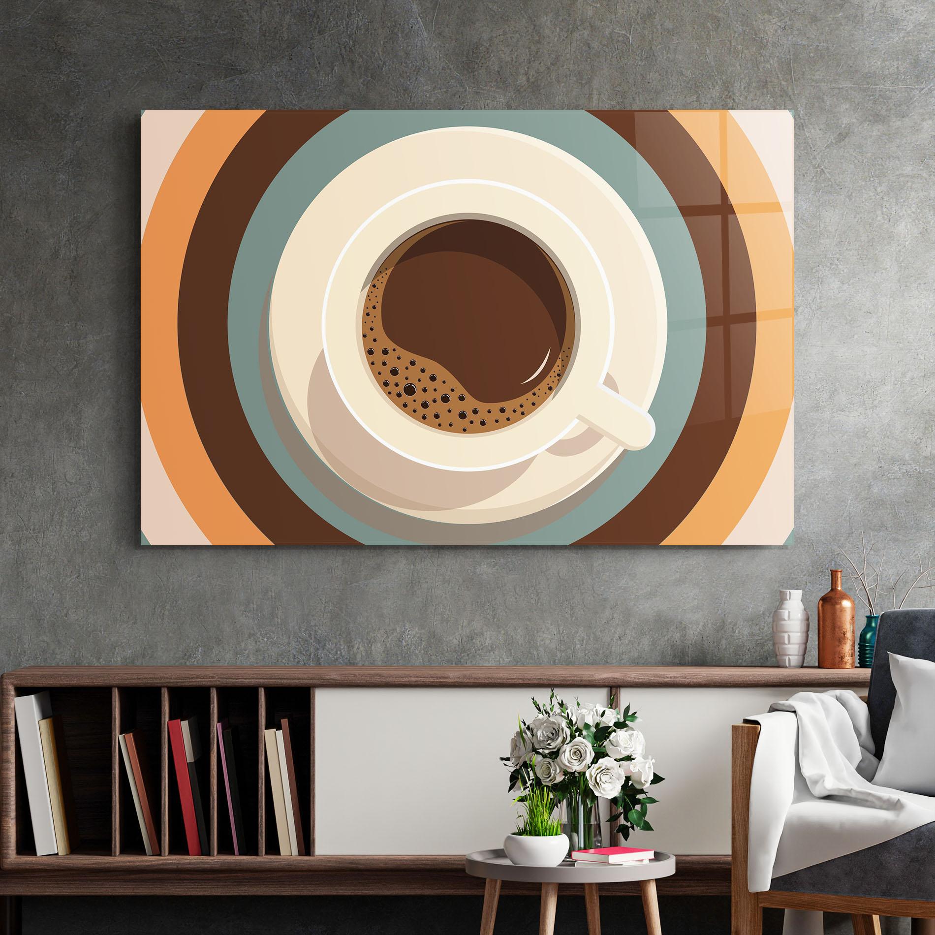 Tablou Sticla Coffee Cup mockup 2