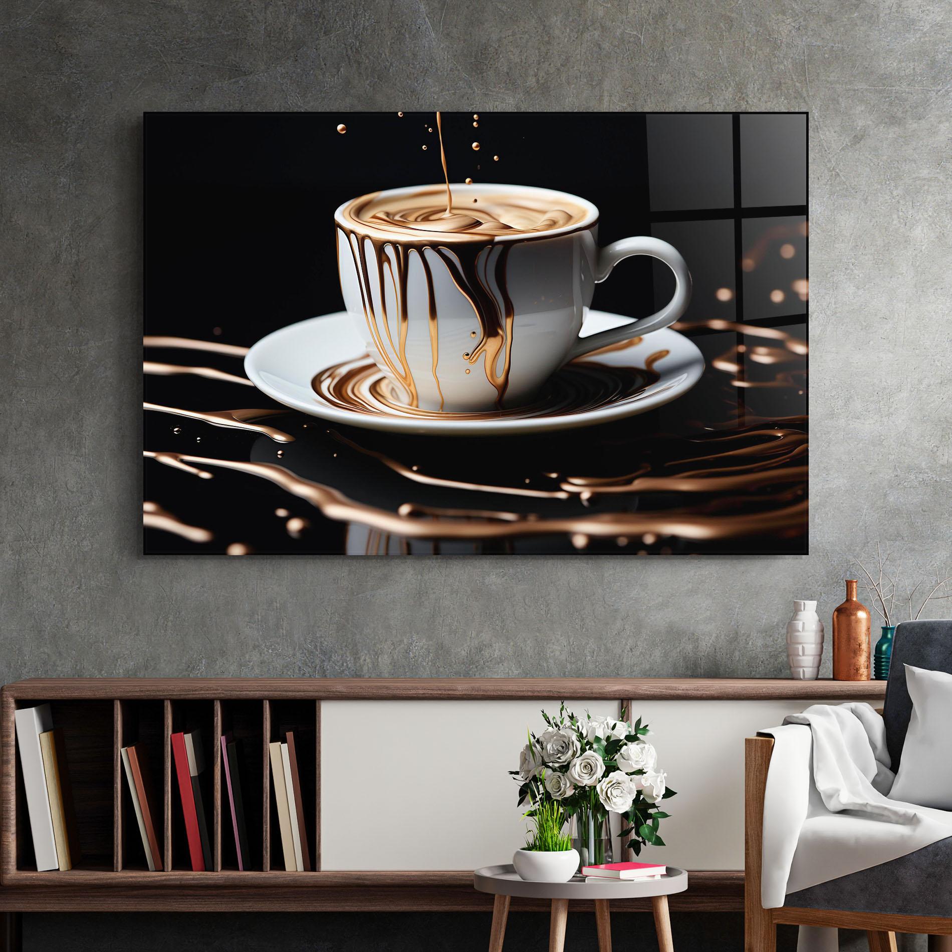 Tablou Sticla Cold Coffee Drink mockup 2