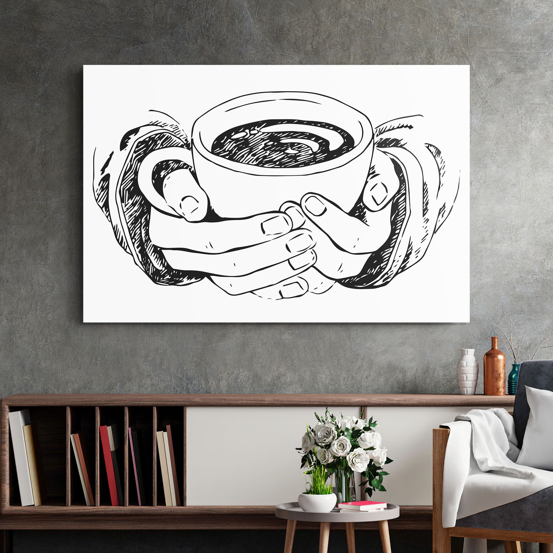 Holding Coffee mockup 2