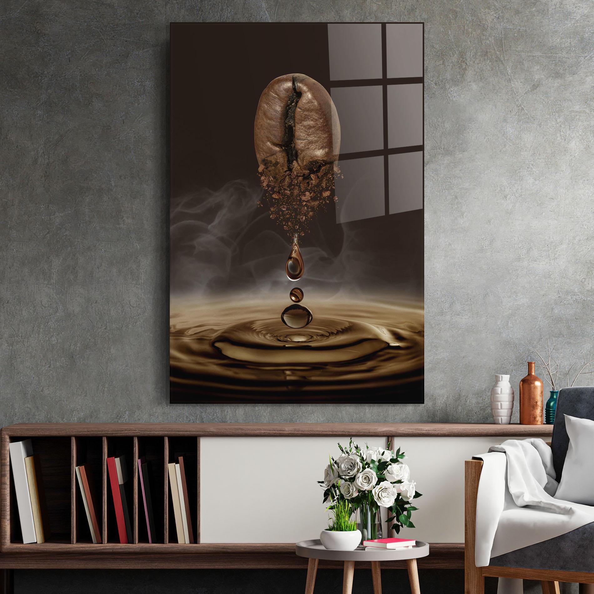 Tablou Sticla Coffee Drip Concept mockup 2