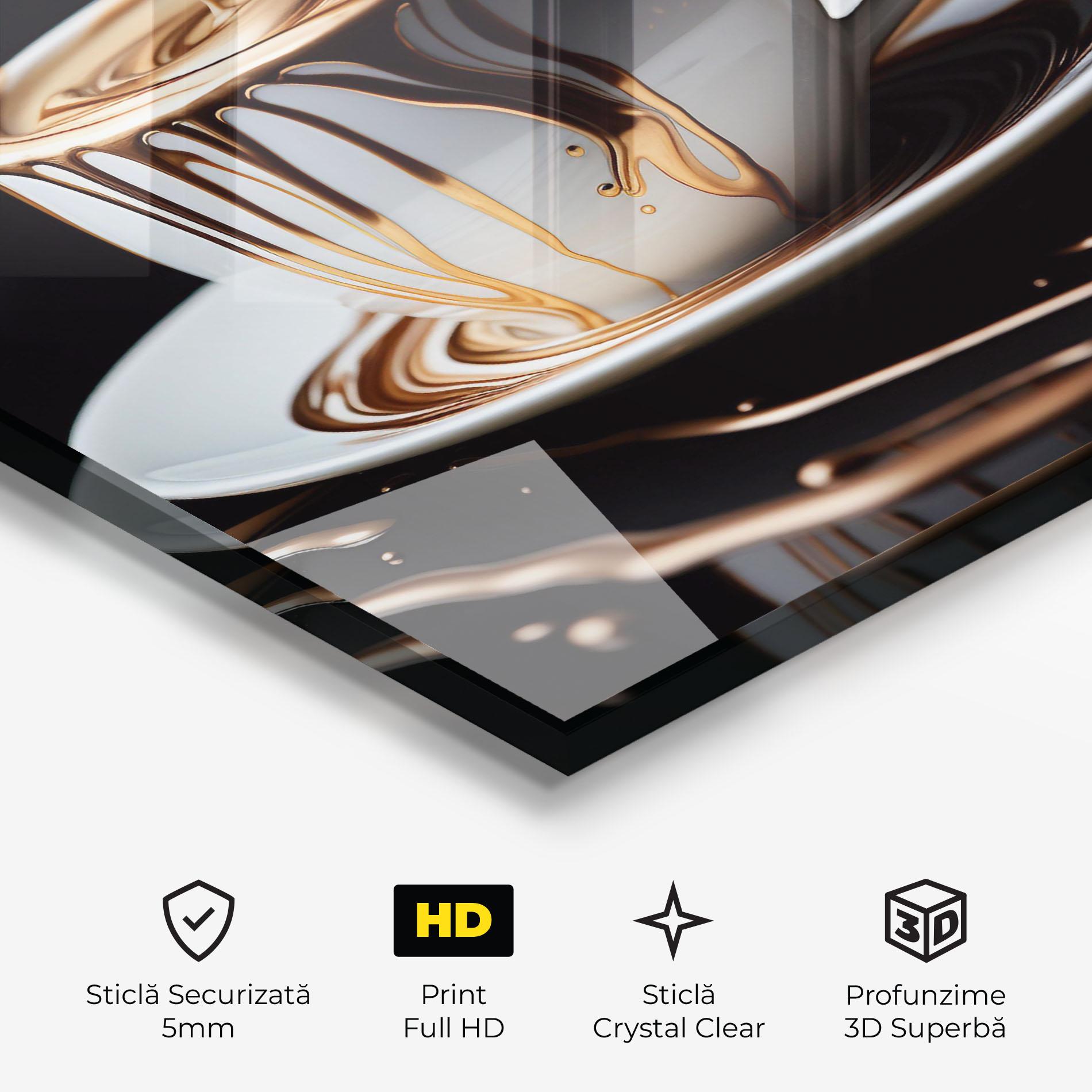 Tablou Sticla Cold Coffee Drink mockup 3