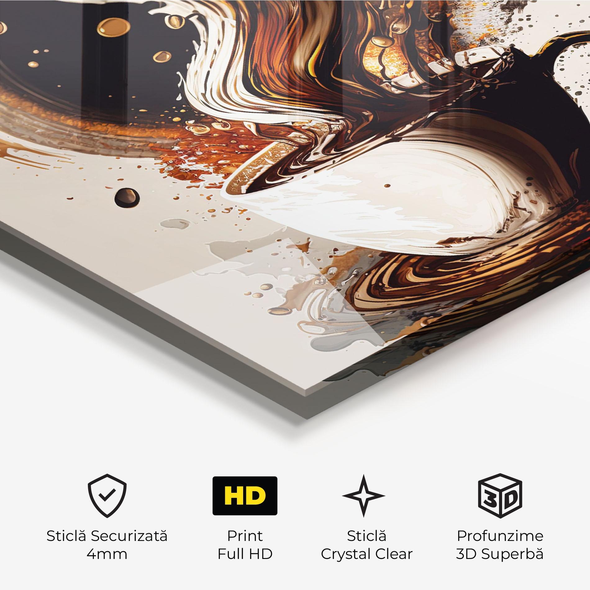 Tablou Sticla Coffee Art mockup 3