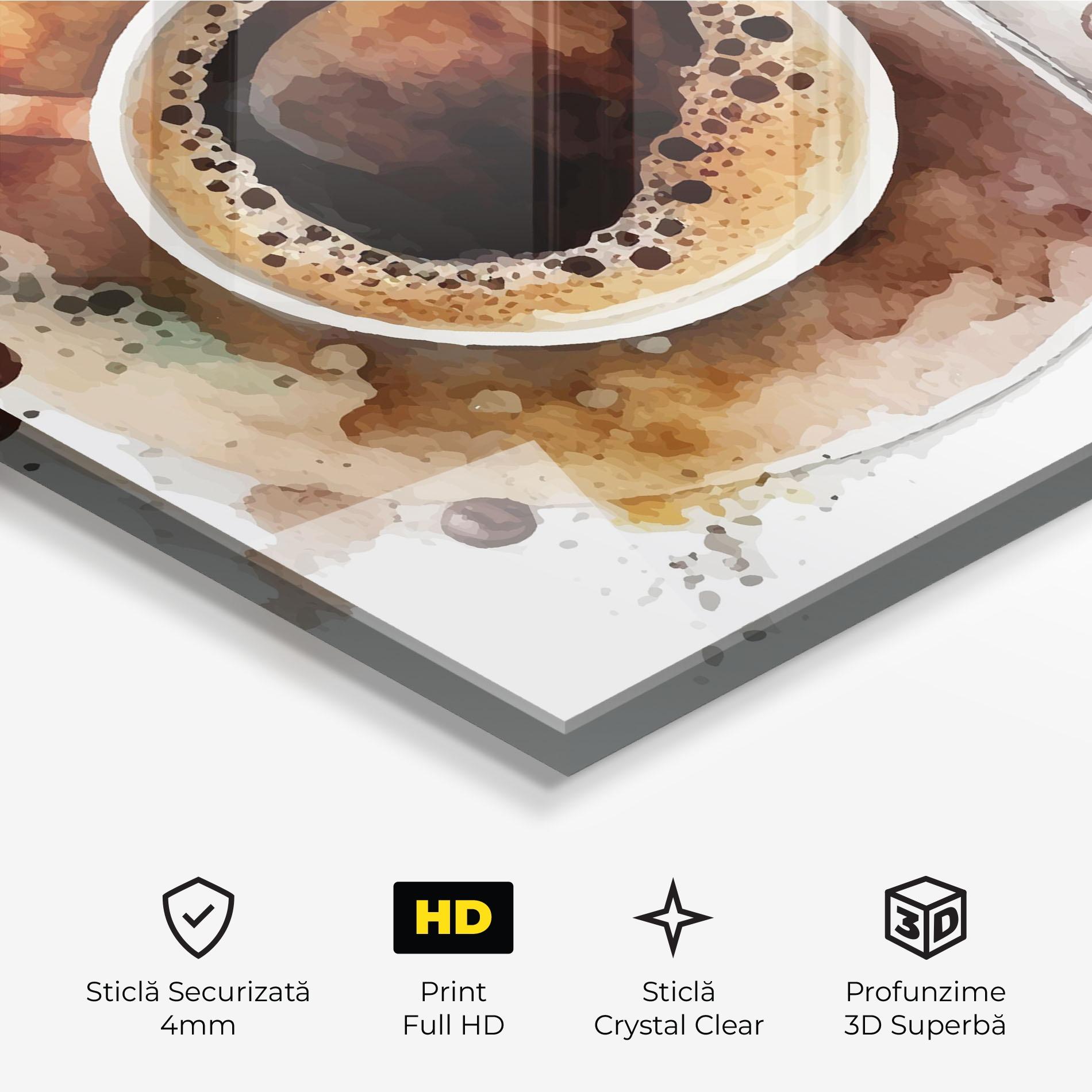 Tablou Sticla Coffee Liquid mockup 3