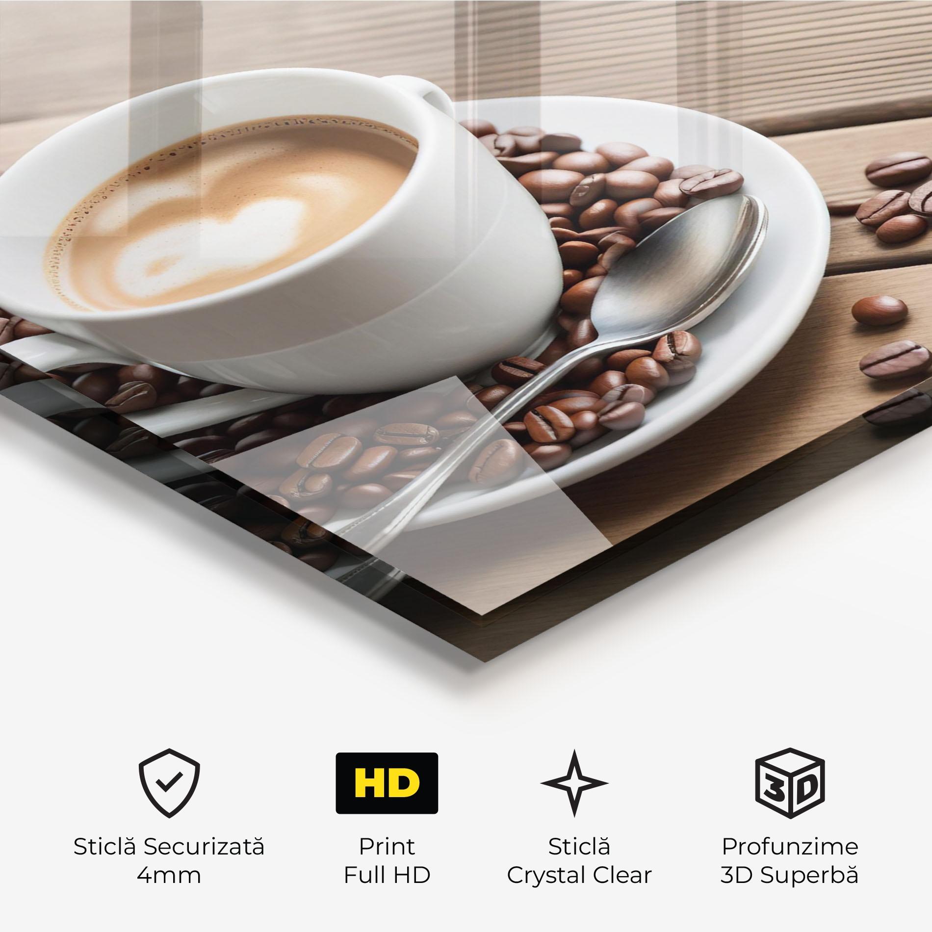 Tablou Sticla Coffee On Table mockup 3