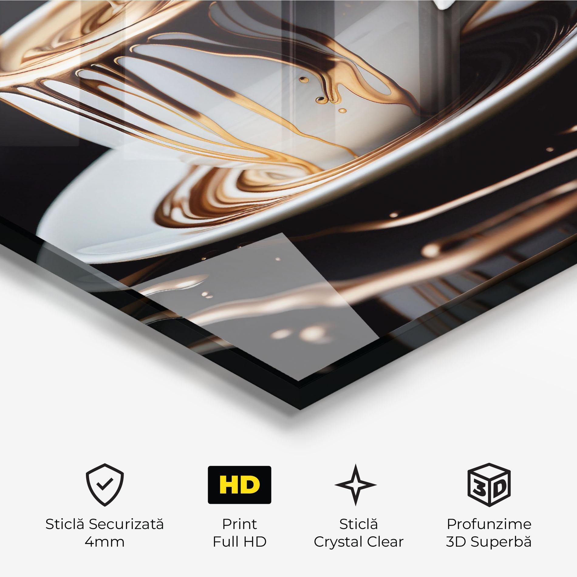 Tablou Sticla Cold Coffee Drink mockup 3