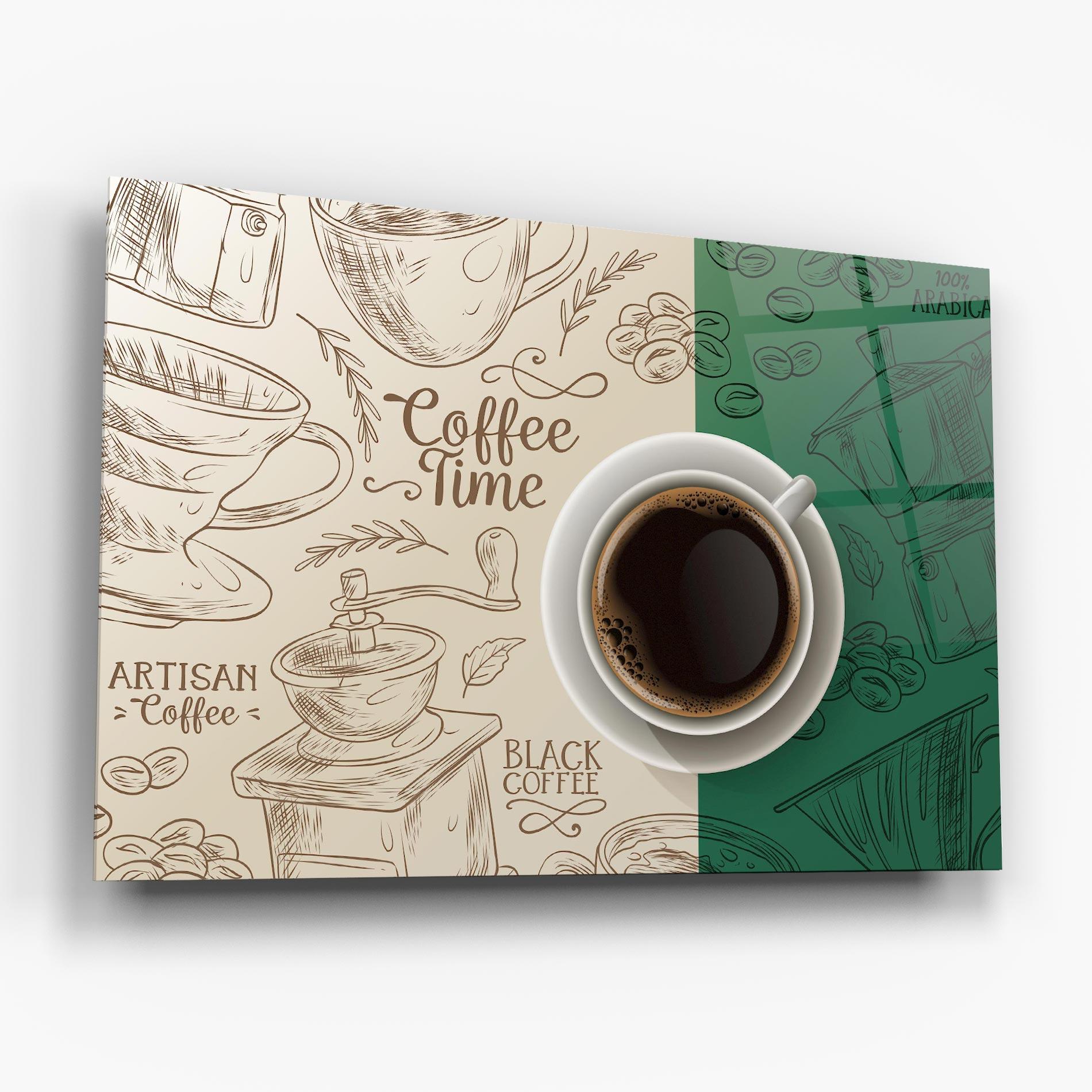 Tablou Sticla Artisan Coffee mockup 6