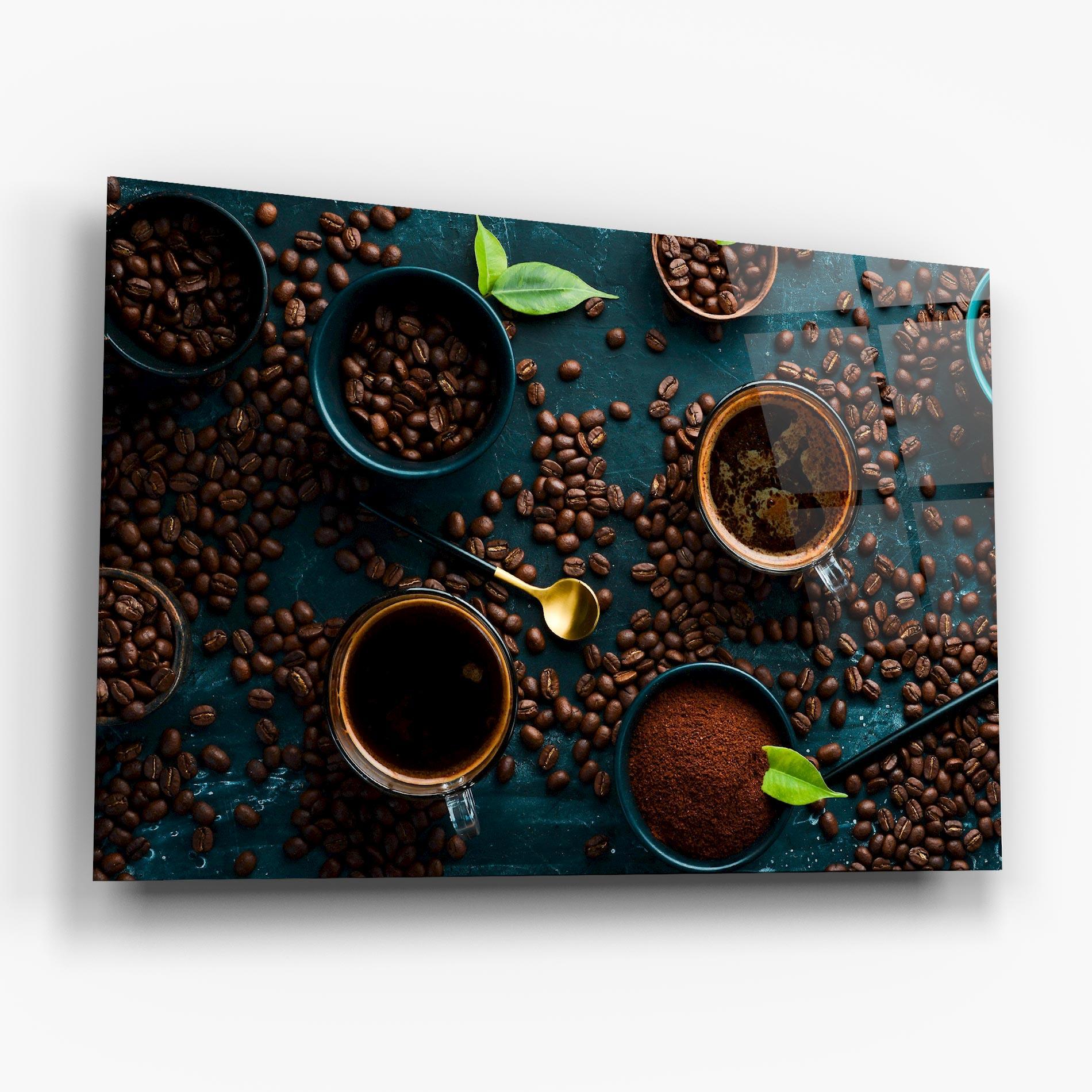 Tablou Sticla Coffee Cups mockup 6