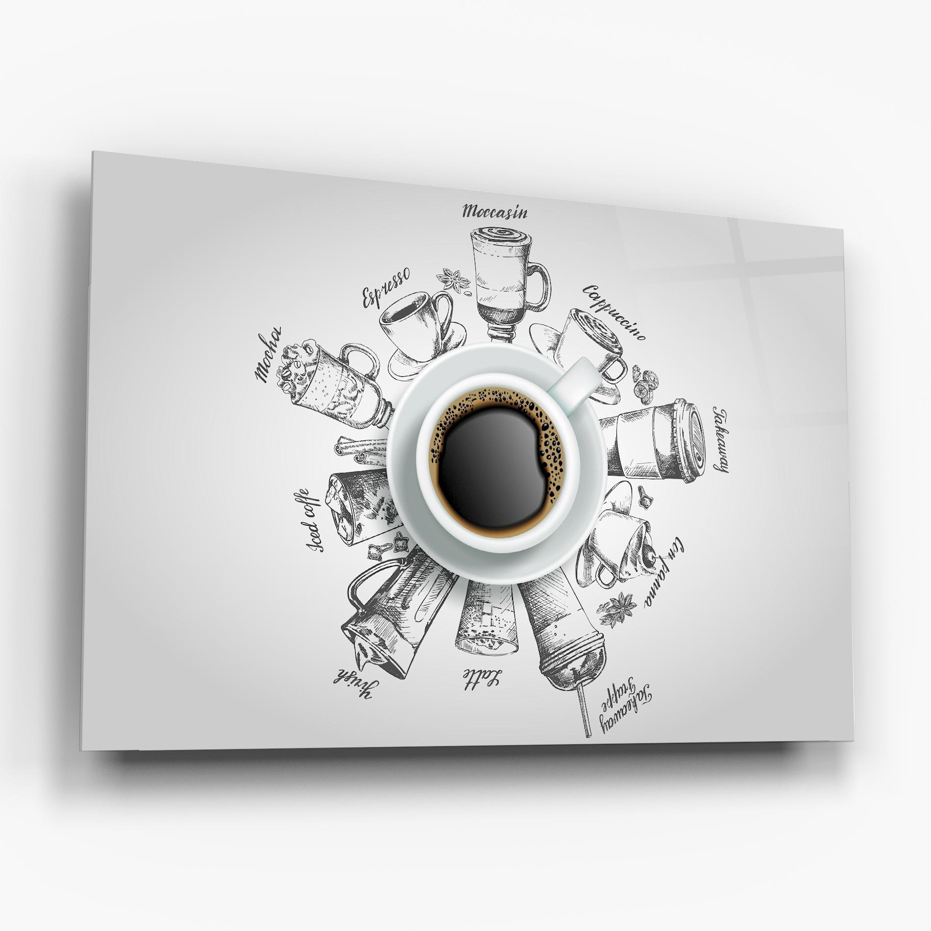 Tablou Sticla Coffee List mockup 6