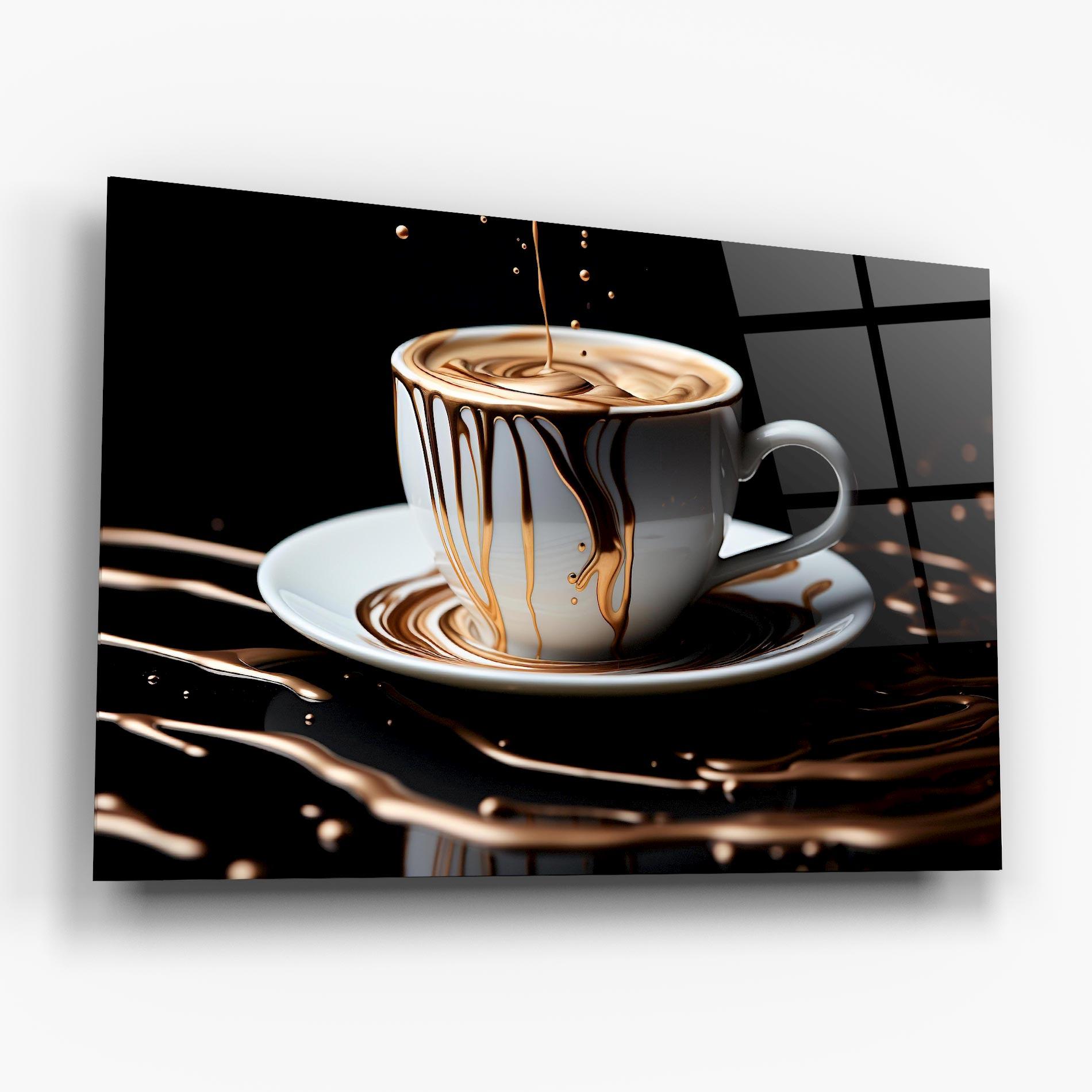Tablou Sticla Cold Coffee Drink mockup 6