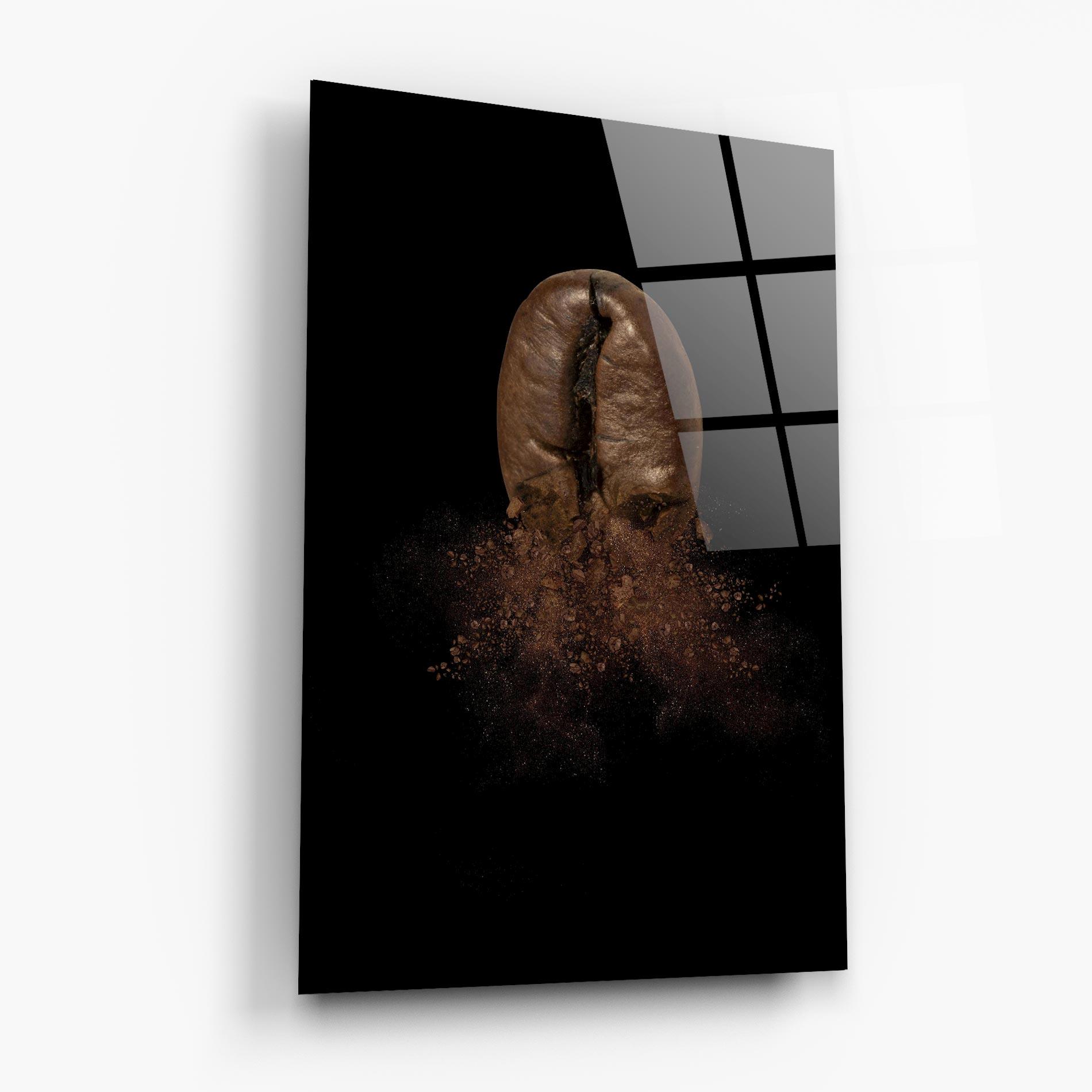 Tablou Sticla Coffee Bean Explosion mockup 6