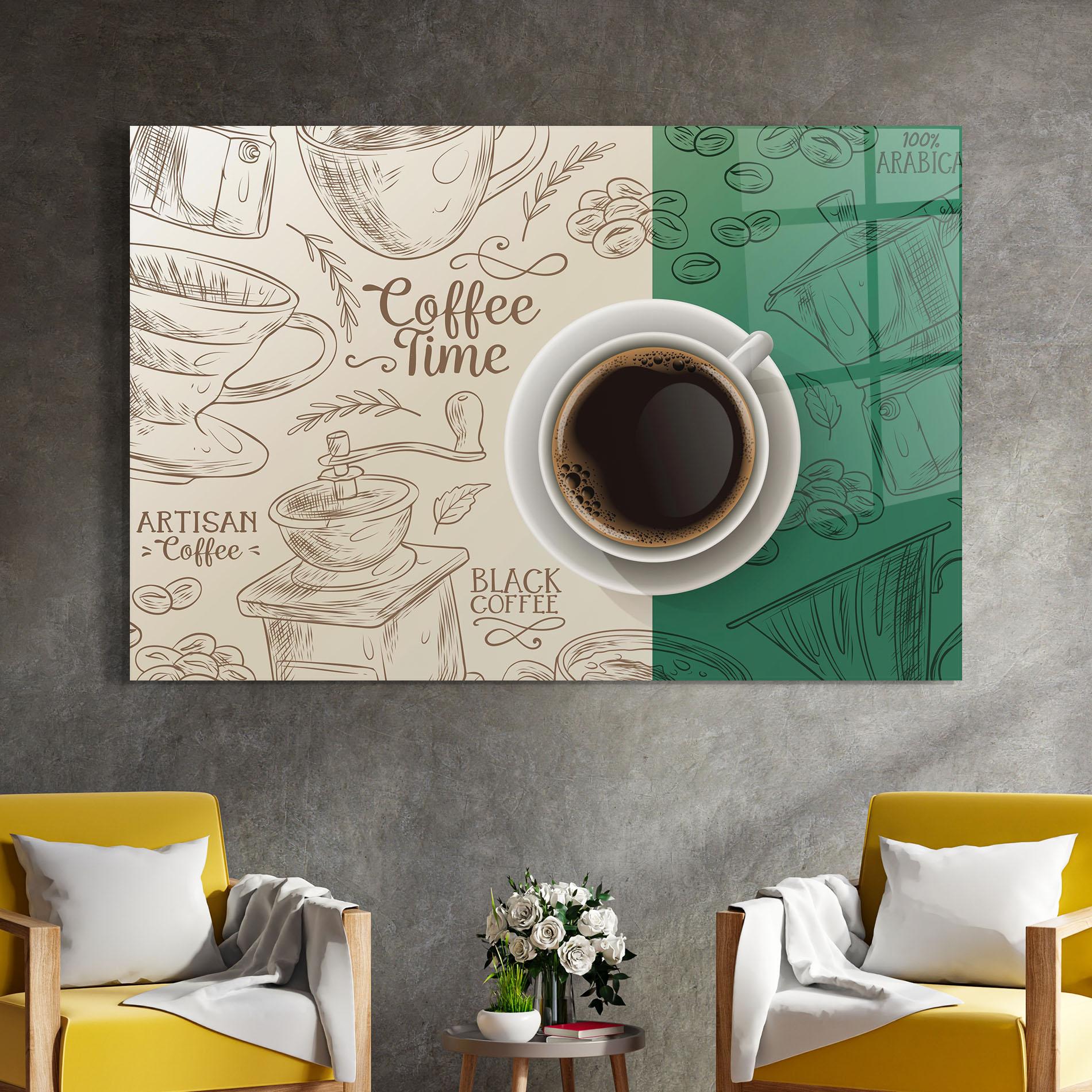 Tablou Sticla Artisan Coffee mockup 4