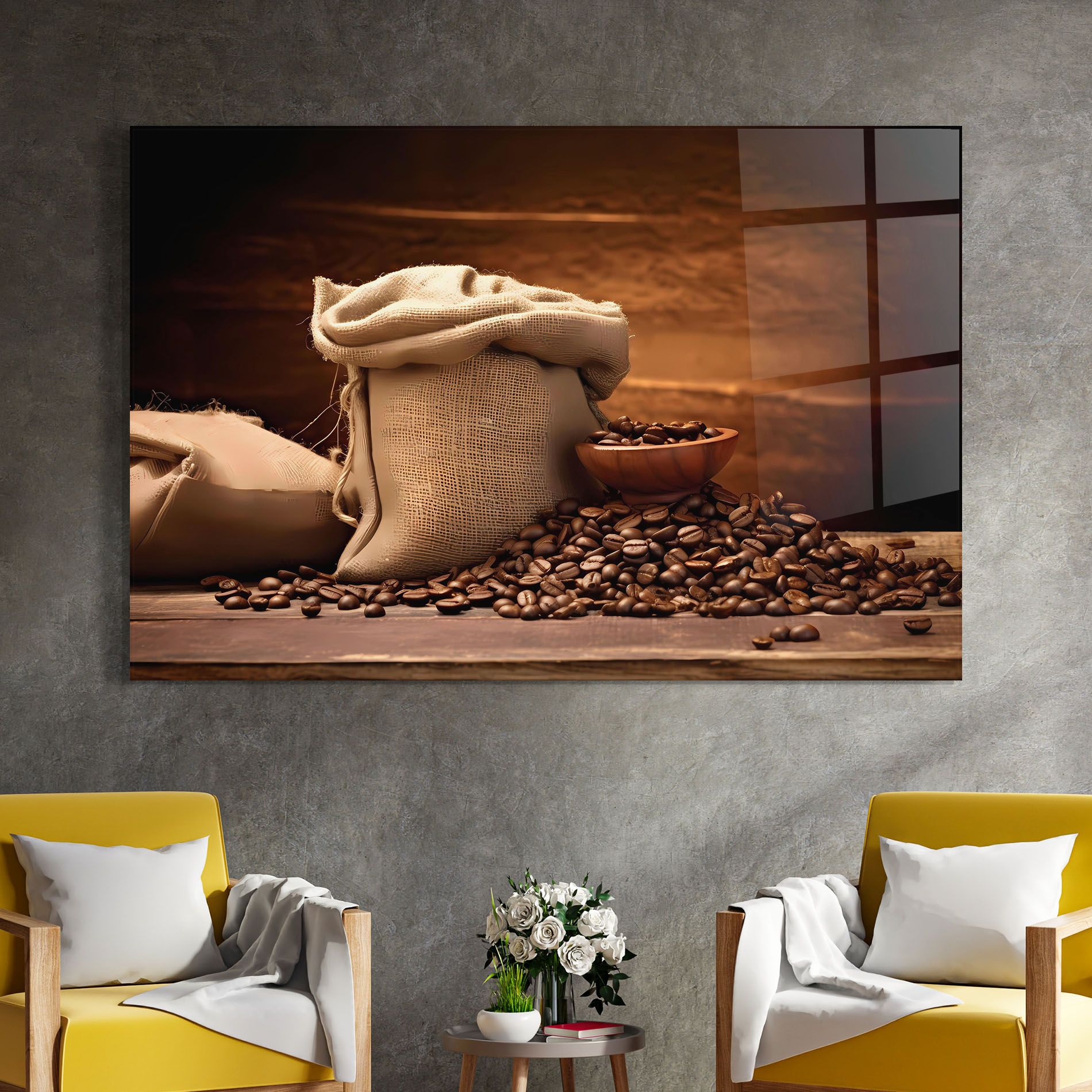 Big Bag Of Coffee Beans mockup 4