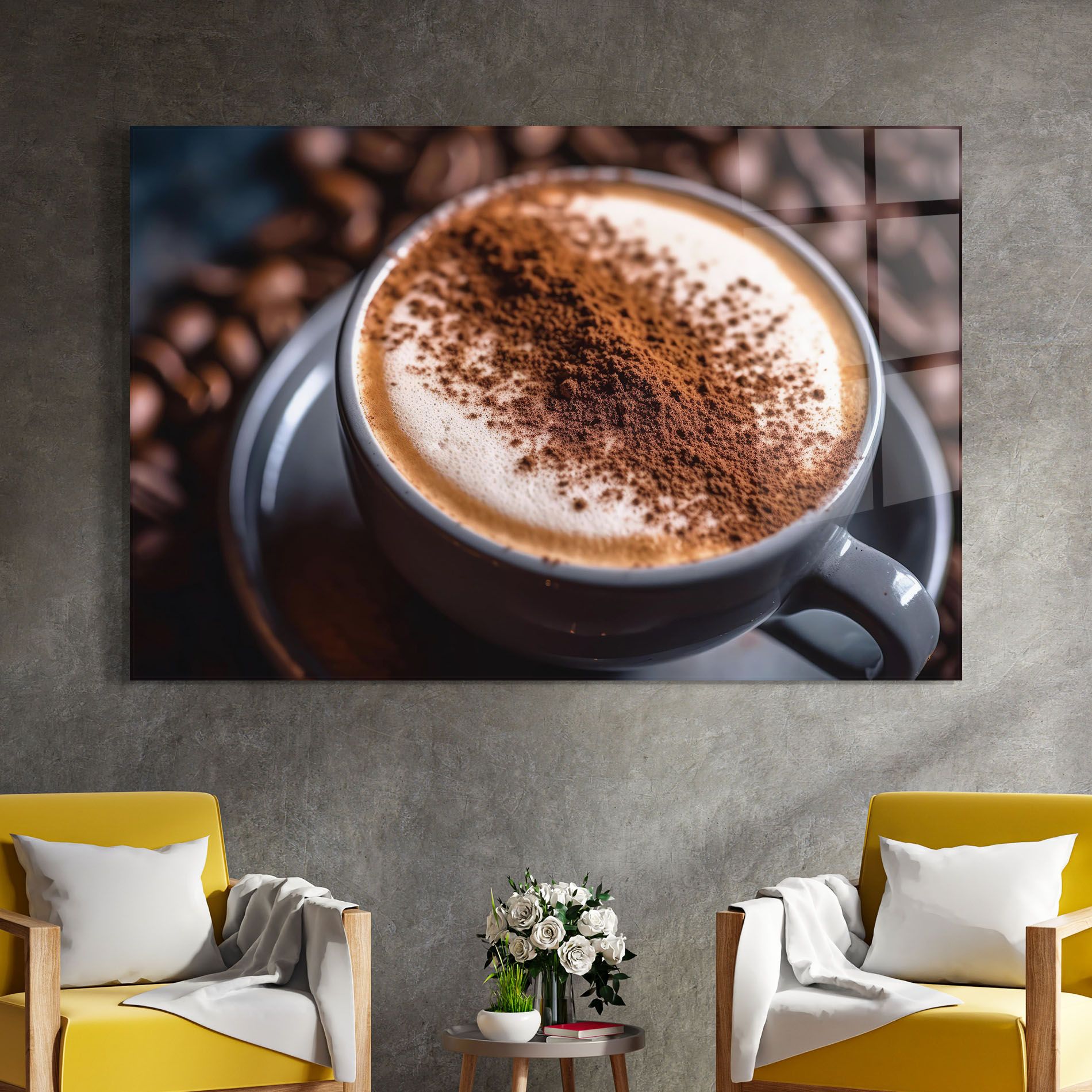 Cappuccino Coffee Close Up mockup 4