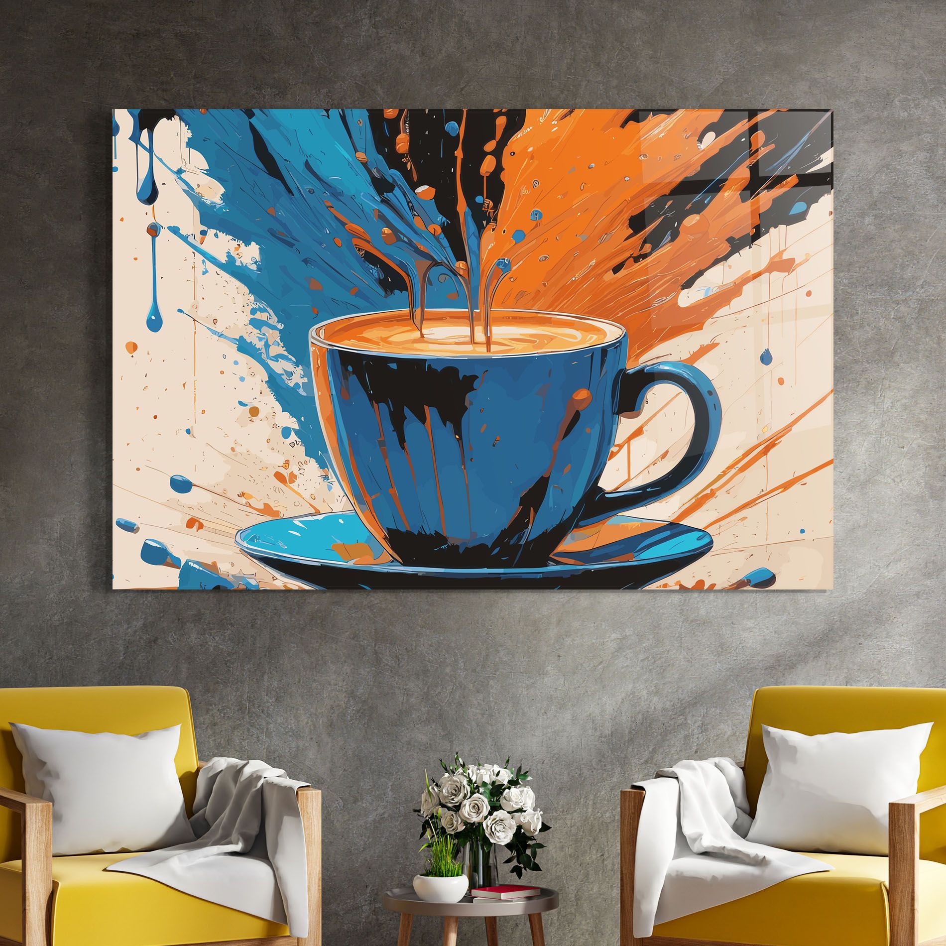 Coffee Blue Orange mockup 4