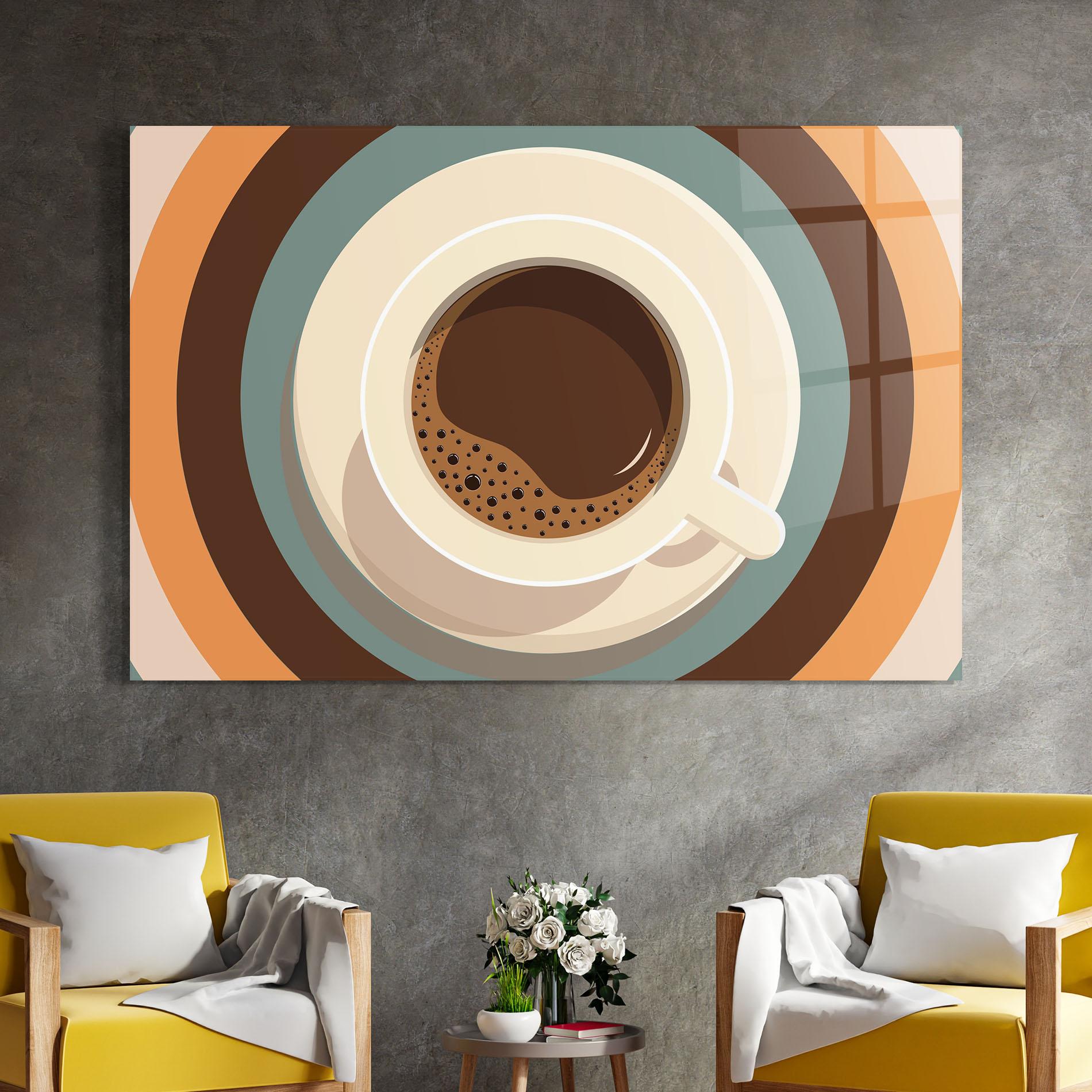 Tablou Sticla Coffee Cup mockup 4