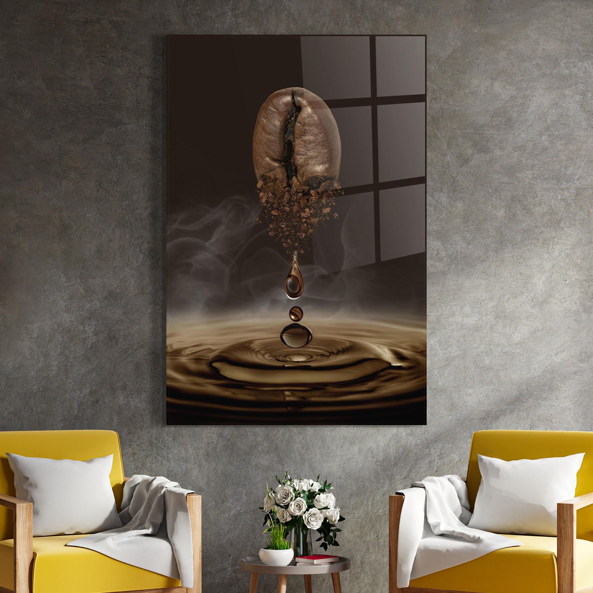 Tablou Sticla Coffee Drip Concept mockup 4