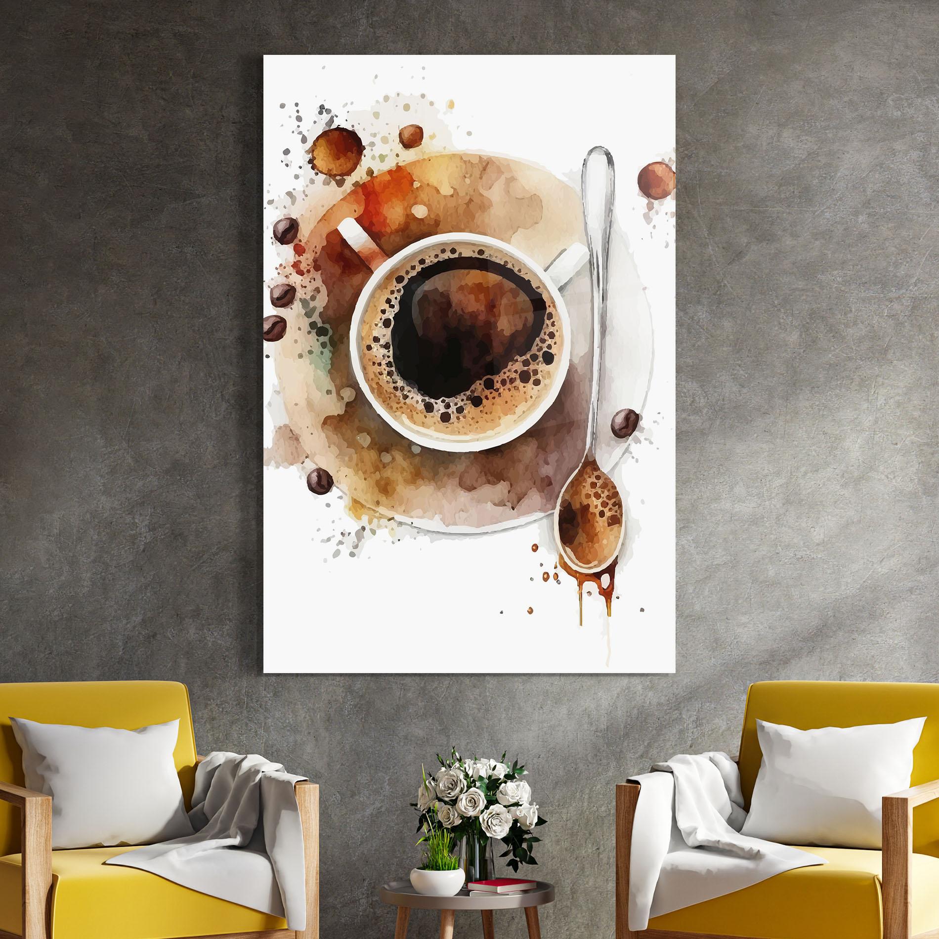 Tablou Sticla Coffee Liquid mockup 4