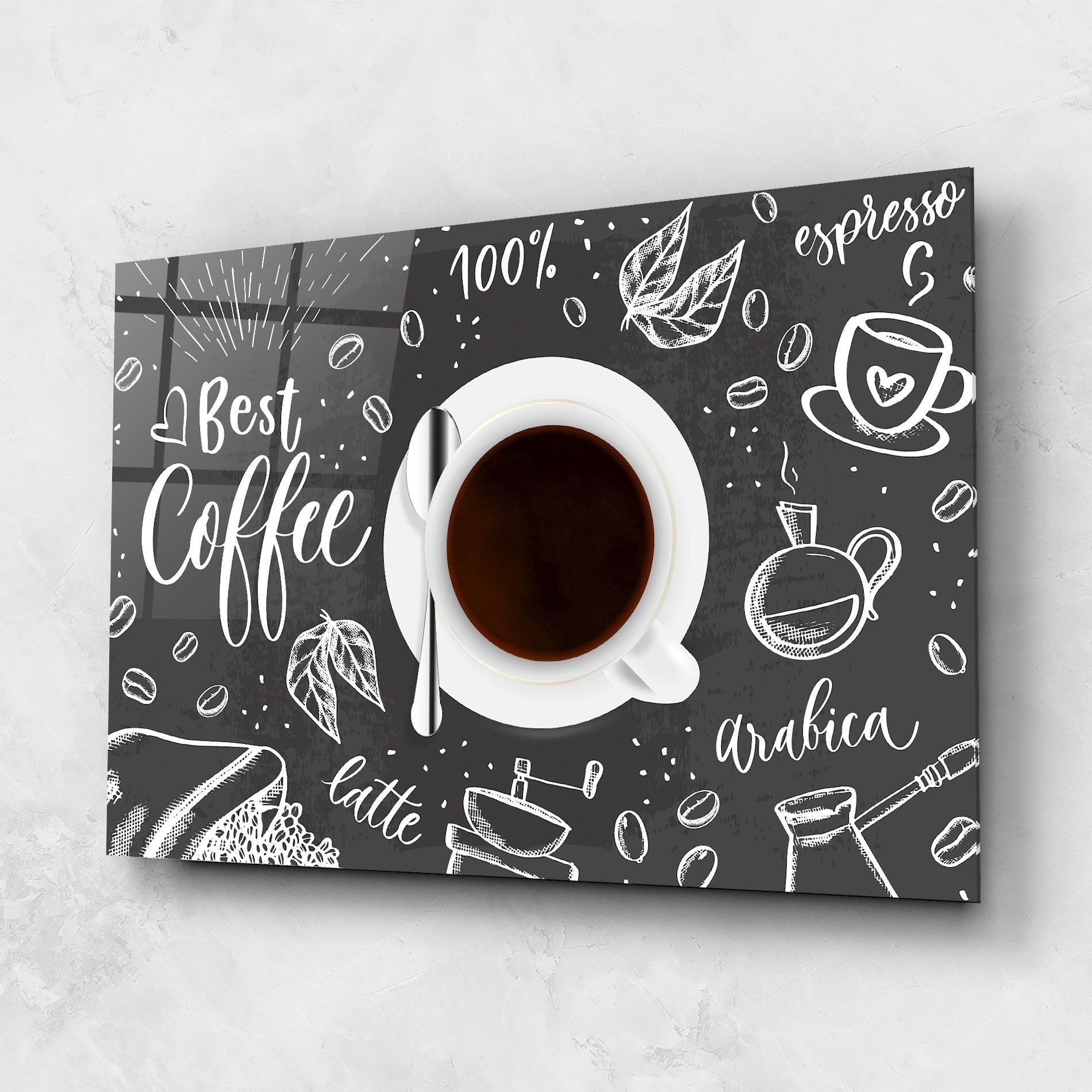 Tablou Sticla Best Coffee mockup 1