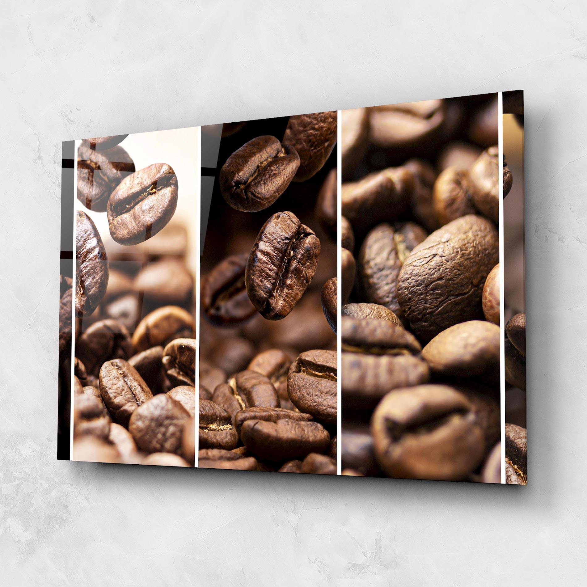 Tablou Sticla Coffee Collage mockup 1